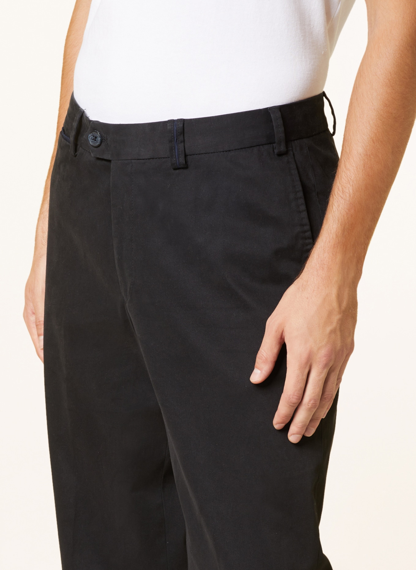 HILTL Chino PEAKER-S Regular Fit, Color: BLACK (Image 5)