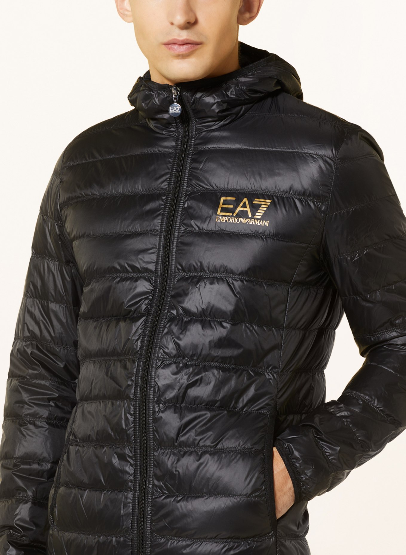 EA7 EMPORIO ARMANI Lightweight down jacket , Color: BLACK (Image 5)