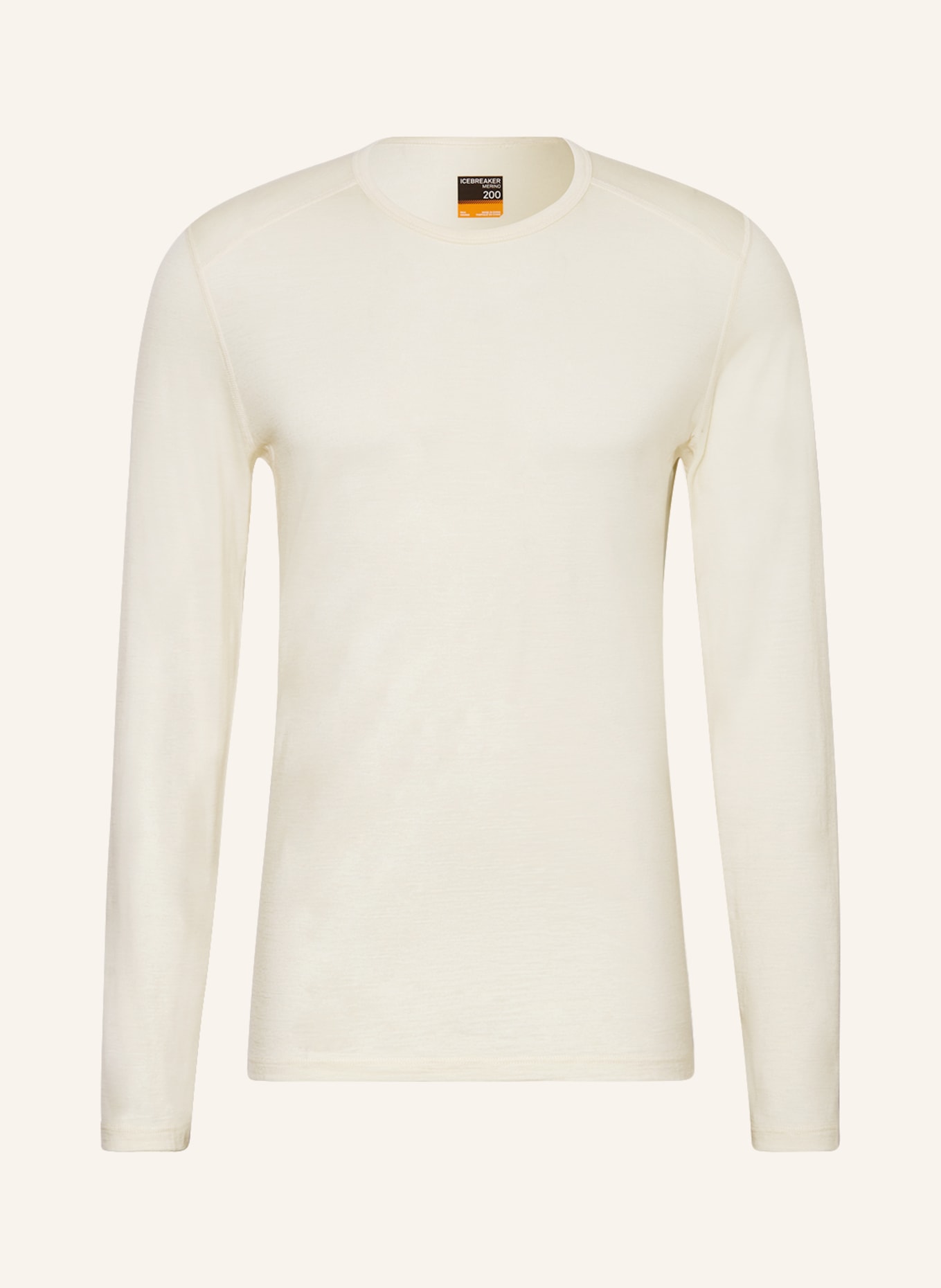 icebreaker Funktionswäsche-Shirt 200 OASIS aus Merinowolle, Farbe: ECRU (Bild 1)