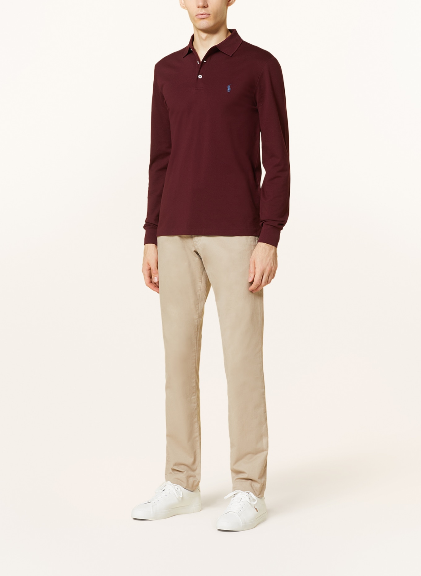 POLO RALPH LAUREN Piqué-Poloshirt Slim Fit, Farbe: DUNKELROT (Bild 2)