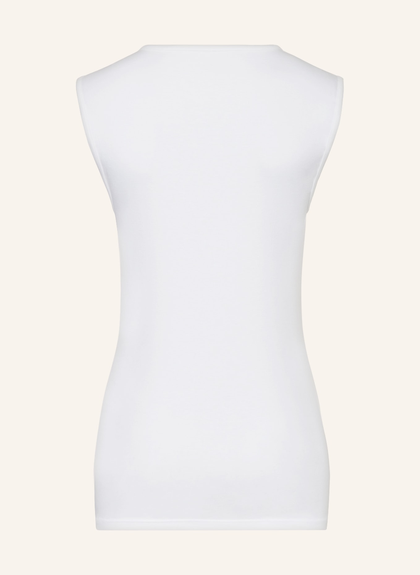 mey V-neck shirt series DRY COTTON, Color: WHITE (Image 2)