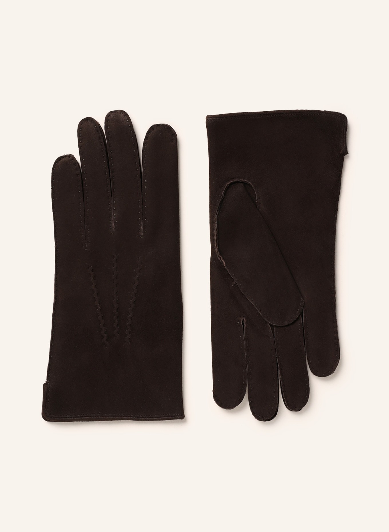 TR HANDSCHUHE WIEN Leather gloves, Color: DARK BROWN (Image 1)