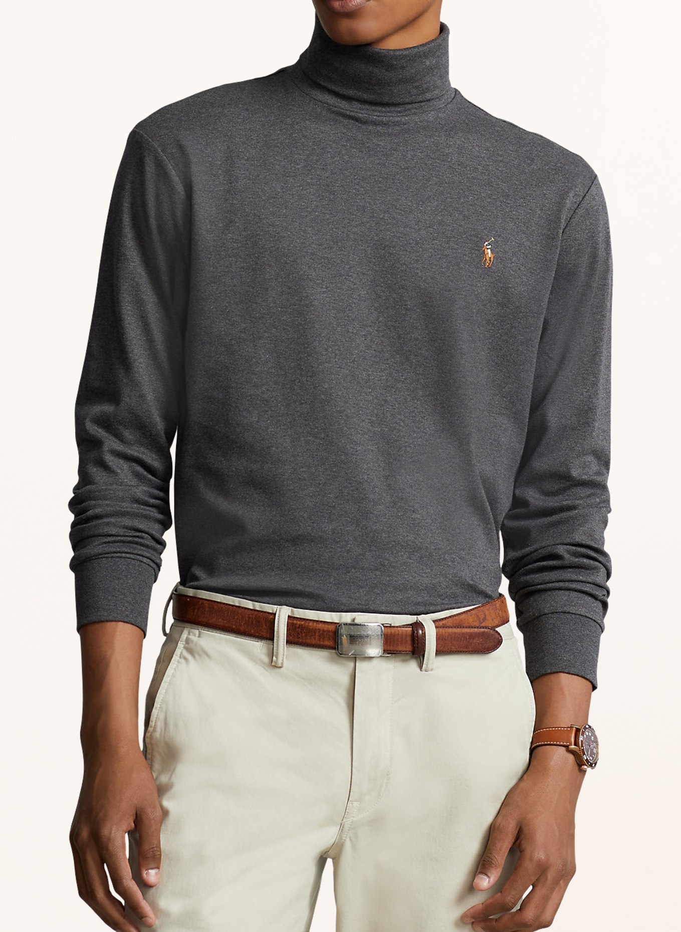 POLO RALPH LAUREN Rollkragenshirt: GRAU