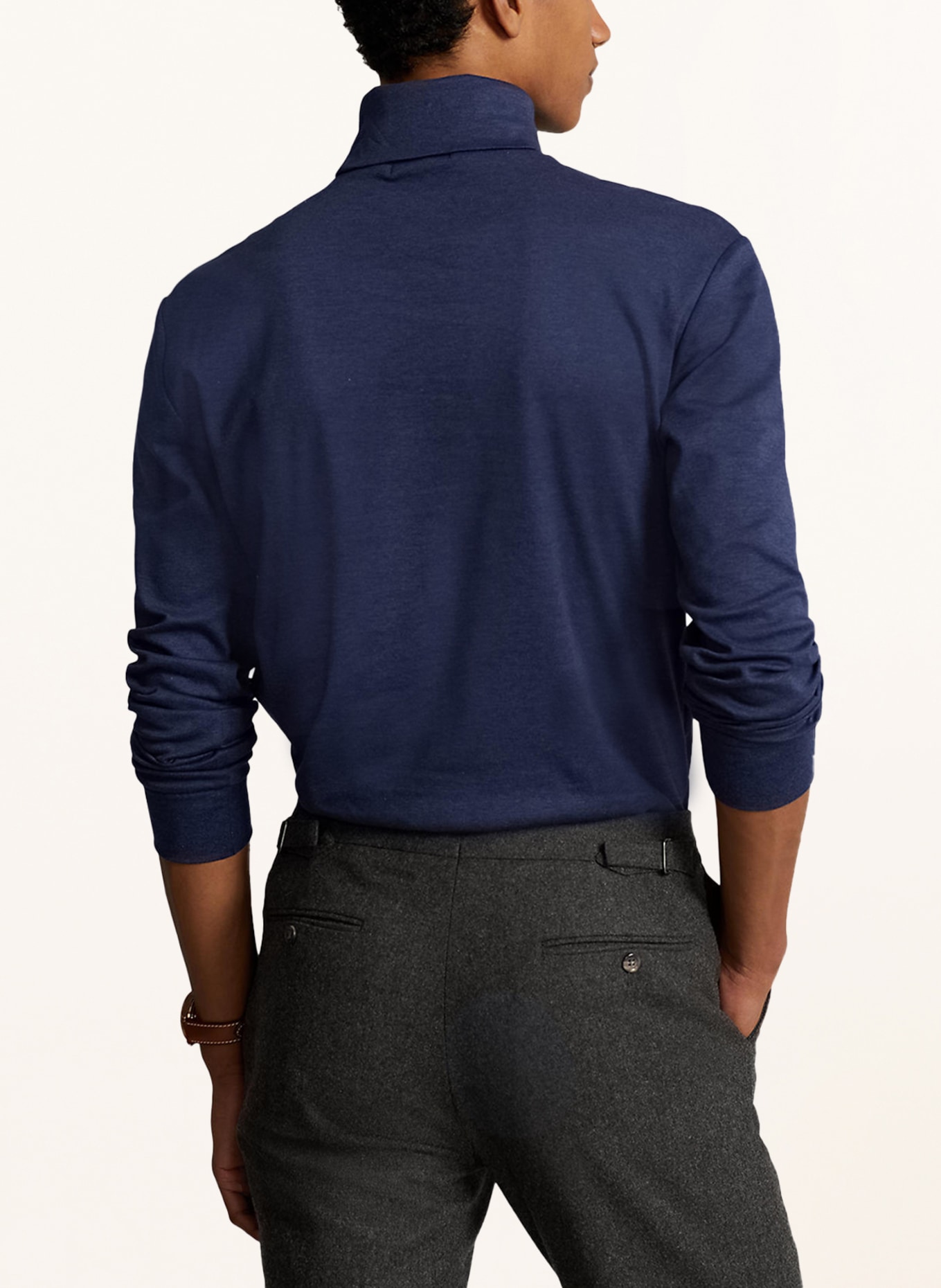POLO RALPH LAUREN Turtleneck shirt: DARK BLUE