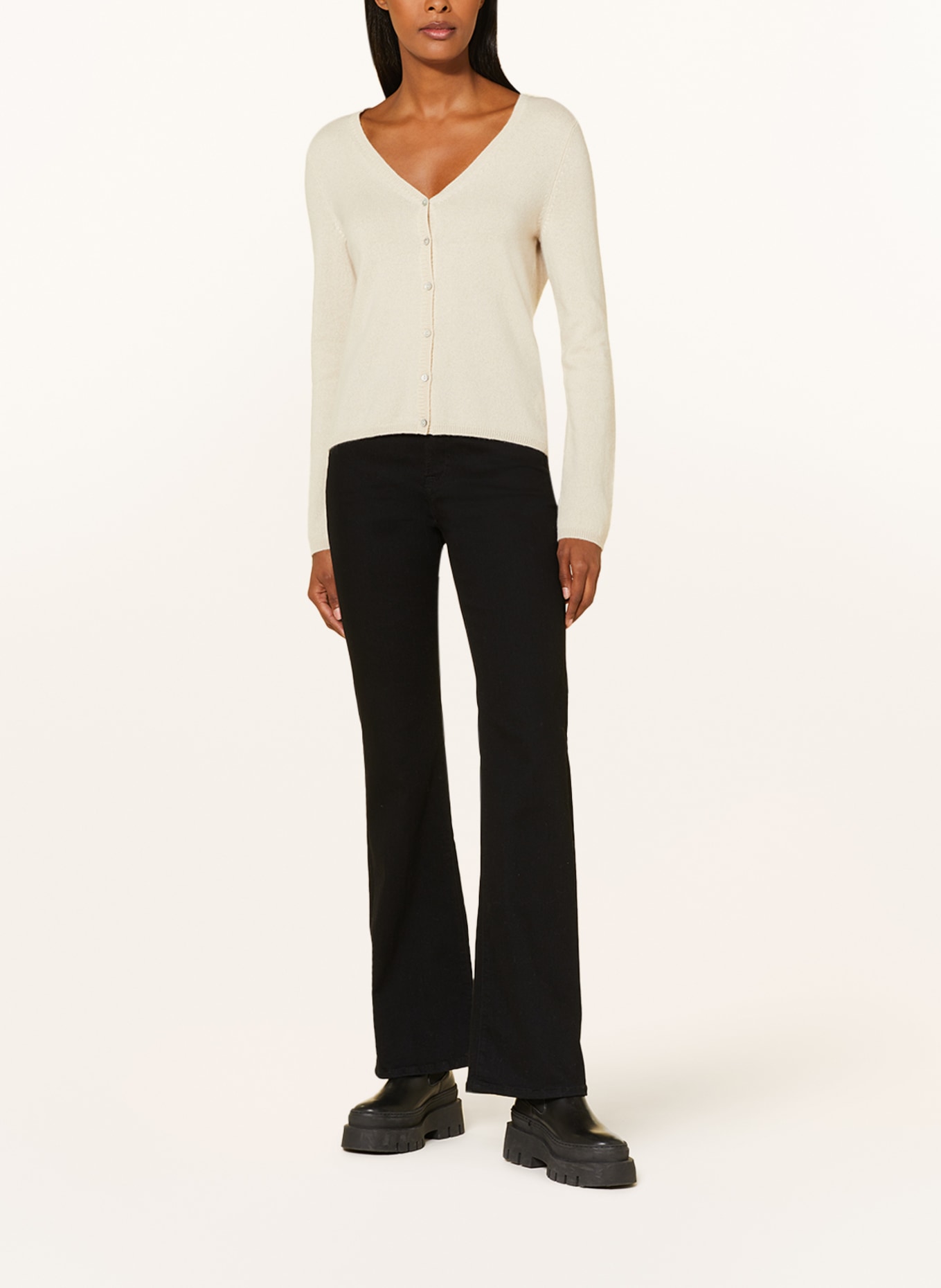 FTC CASHMERE Cardigan in cashmere, Color: BEIGE (Image 2)