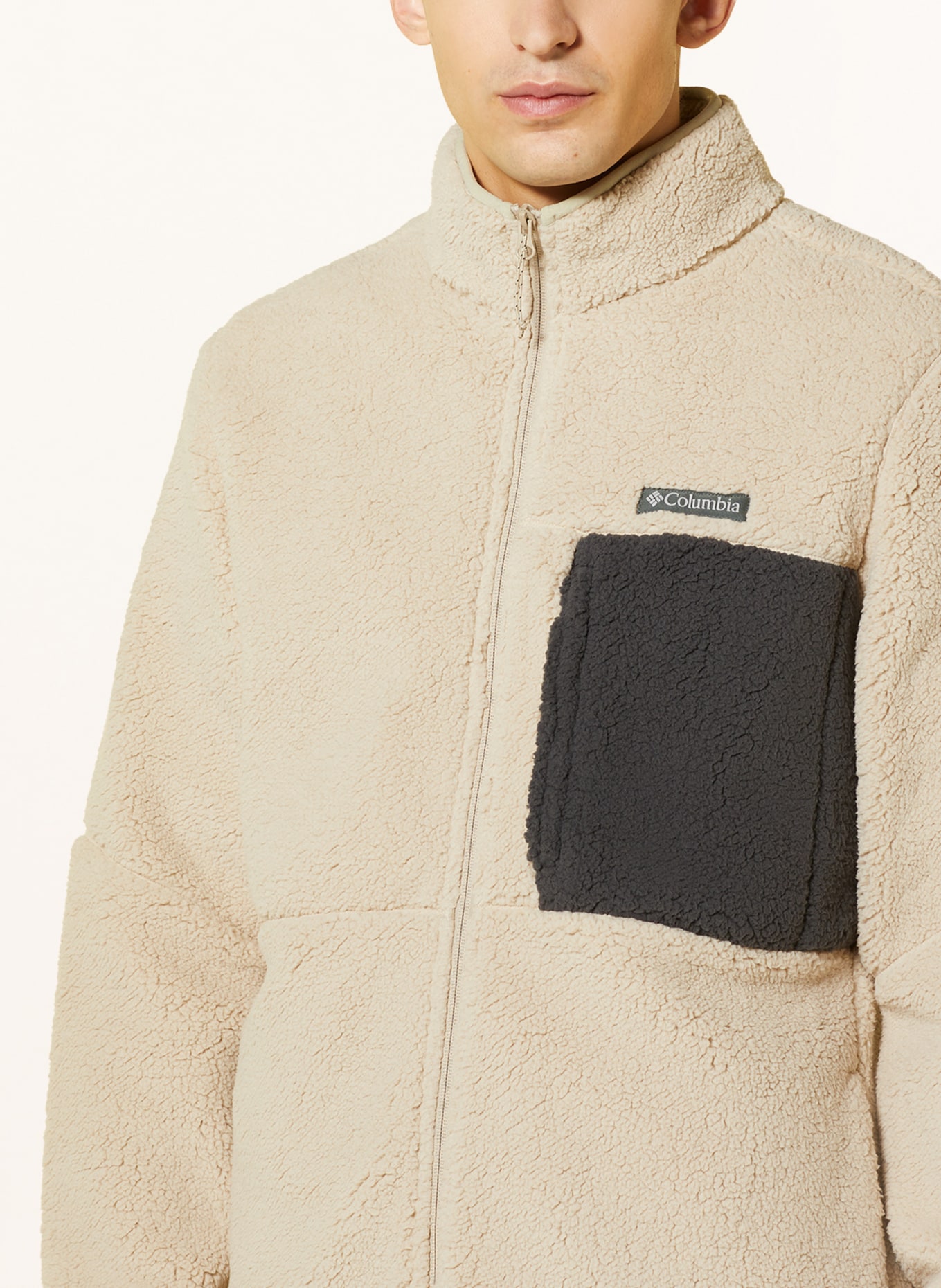 Columbia Fleece jacket MOUNTAINSIDE, Color: CREAM/ DARK GRAY (Image 4)
