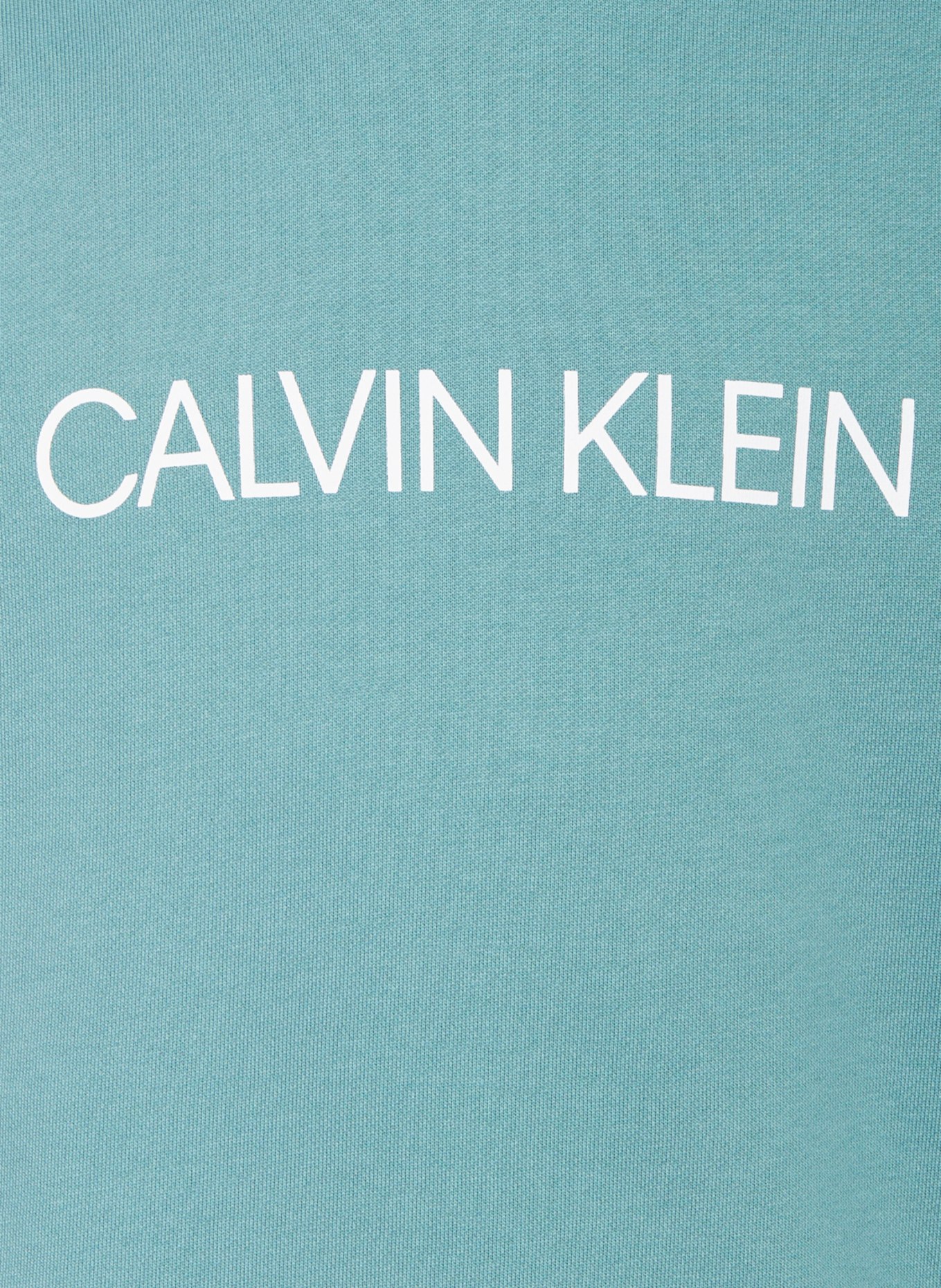 Calvin Klein Mikina s kapucí, Barva: PETROLEJOVÁ/ BÍLÁ (Obrázek 3)
