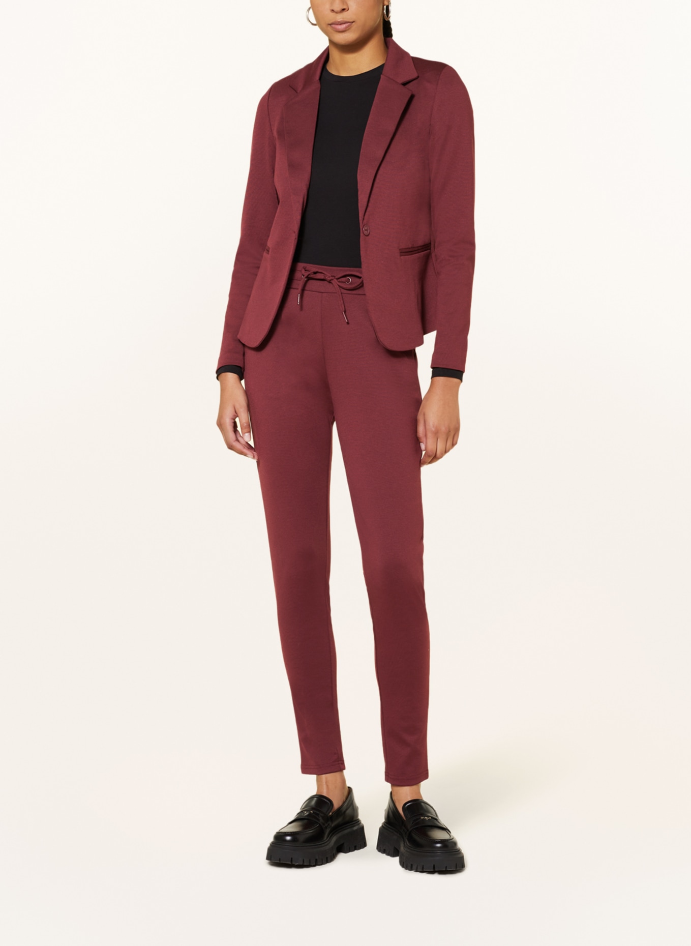 ICHI Jersey blazer IHKATE, Color: DARK RED (Image 2)