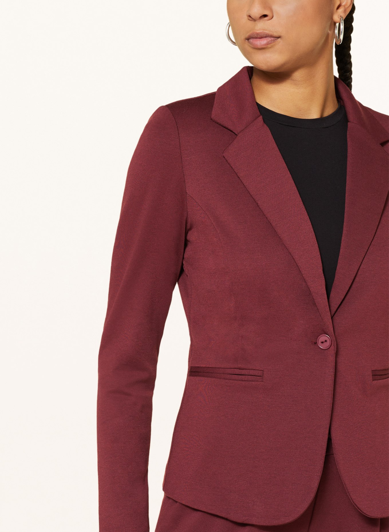 ICHI Jersey blazer IHKATE, Color: DARK RED (Image 4)