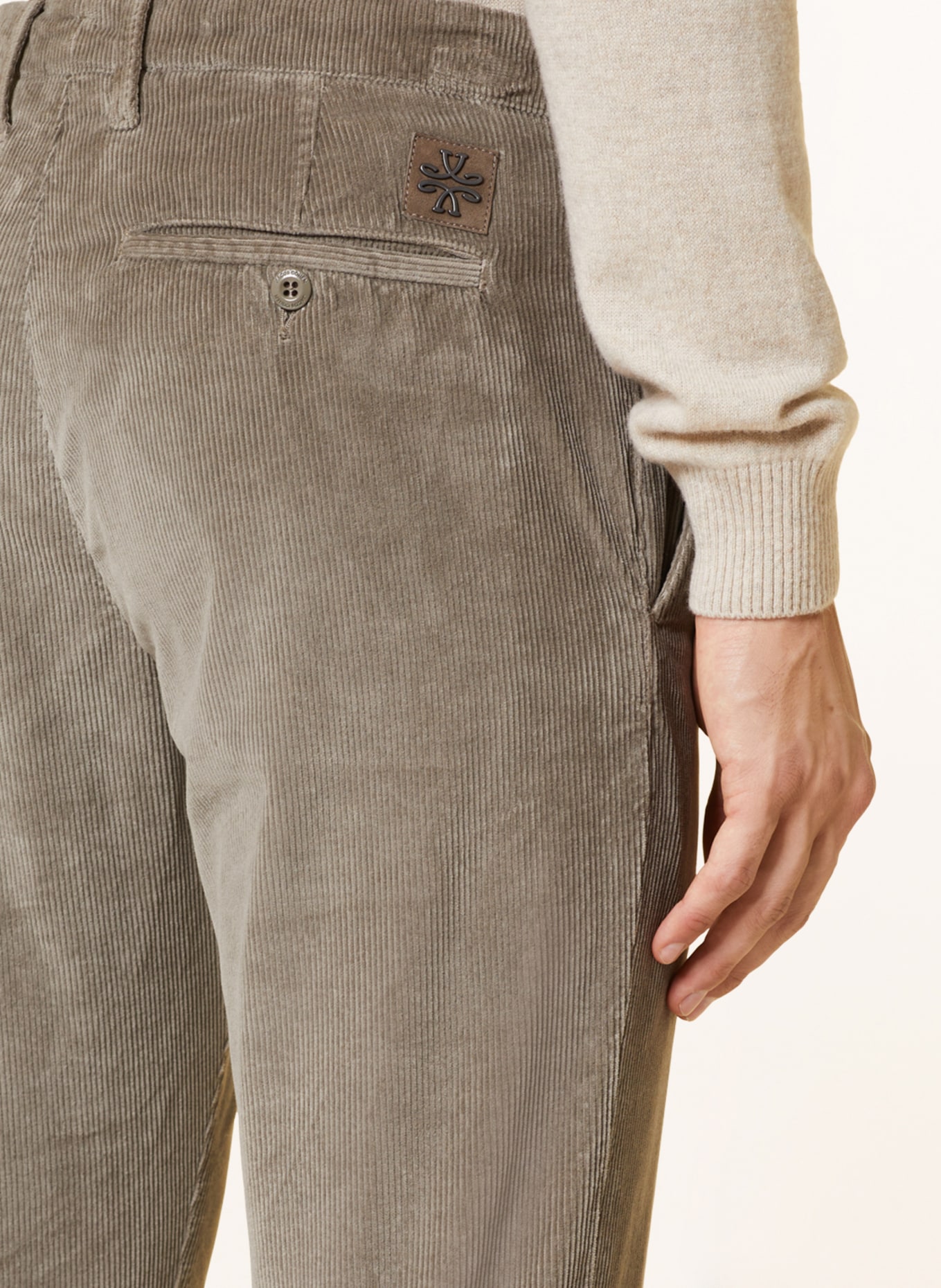 JACOB COHEN Cord chinos BOBBY slim fit, Color: TAUPE (Image 6)