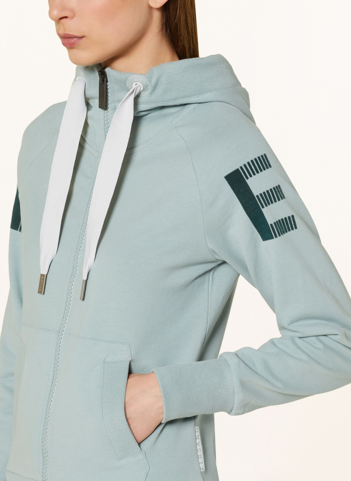 ELBSAND Sweat jacket KEKOA , Color: MINT (Image 5)