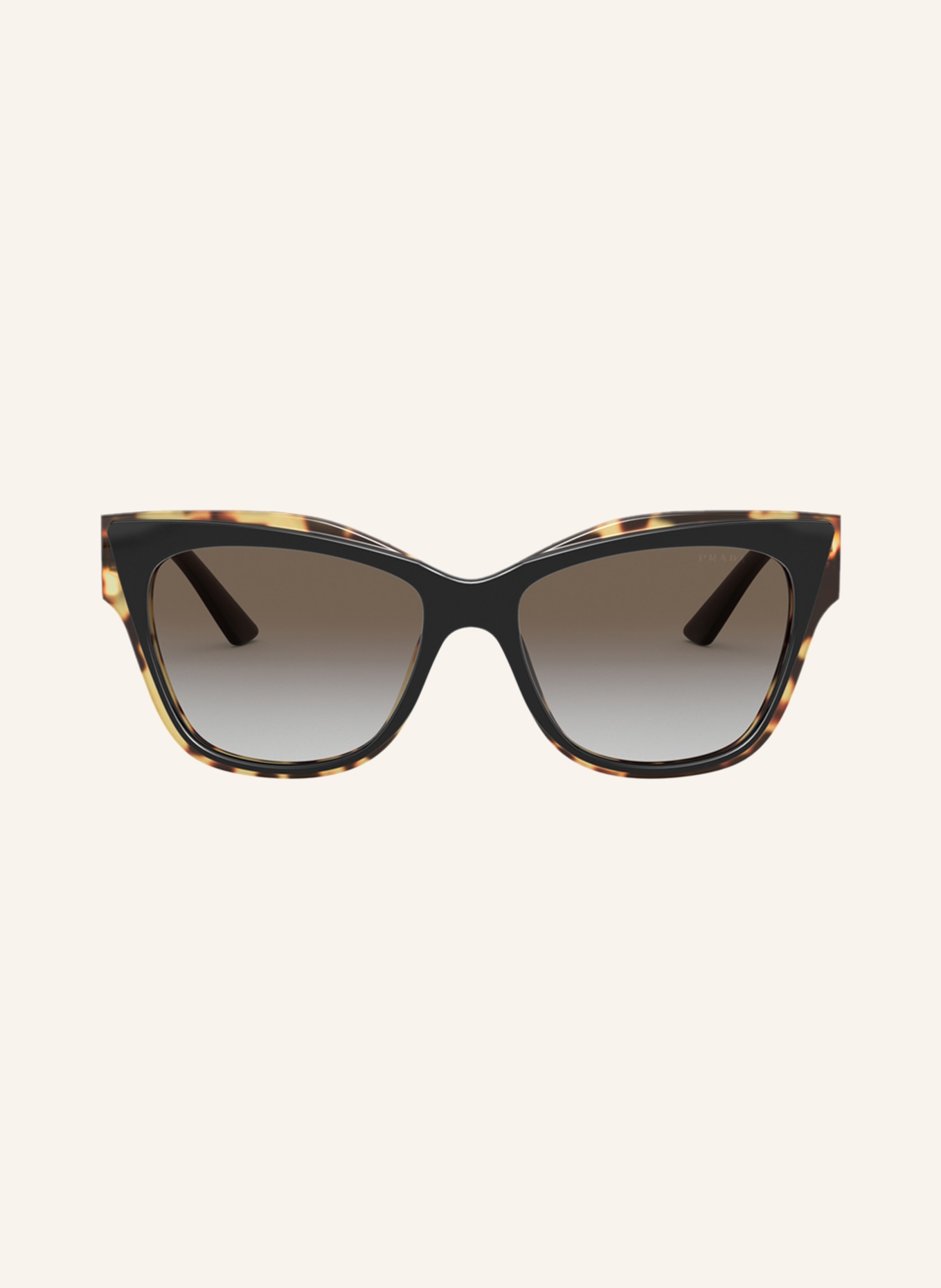 PRADA Sunglasses PR23XS, Color: 3890A7 BLACK/ HAVANA/ GRAY GRADIENT (Image 2)