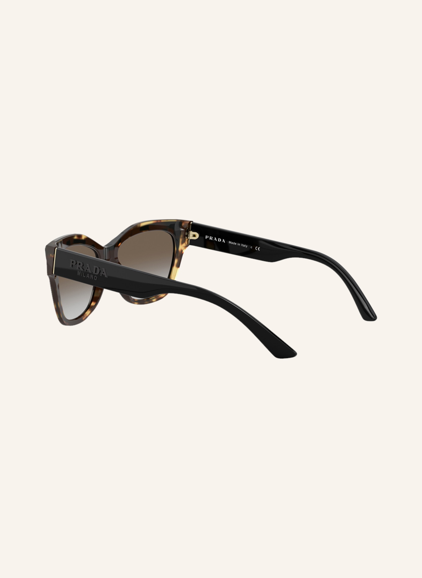 PRADA Sunglasses PR23XS, Color: 3890A7 BLACK/ HAVANA/ GRAY GRADIENT (Image 4)