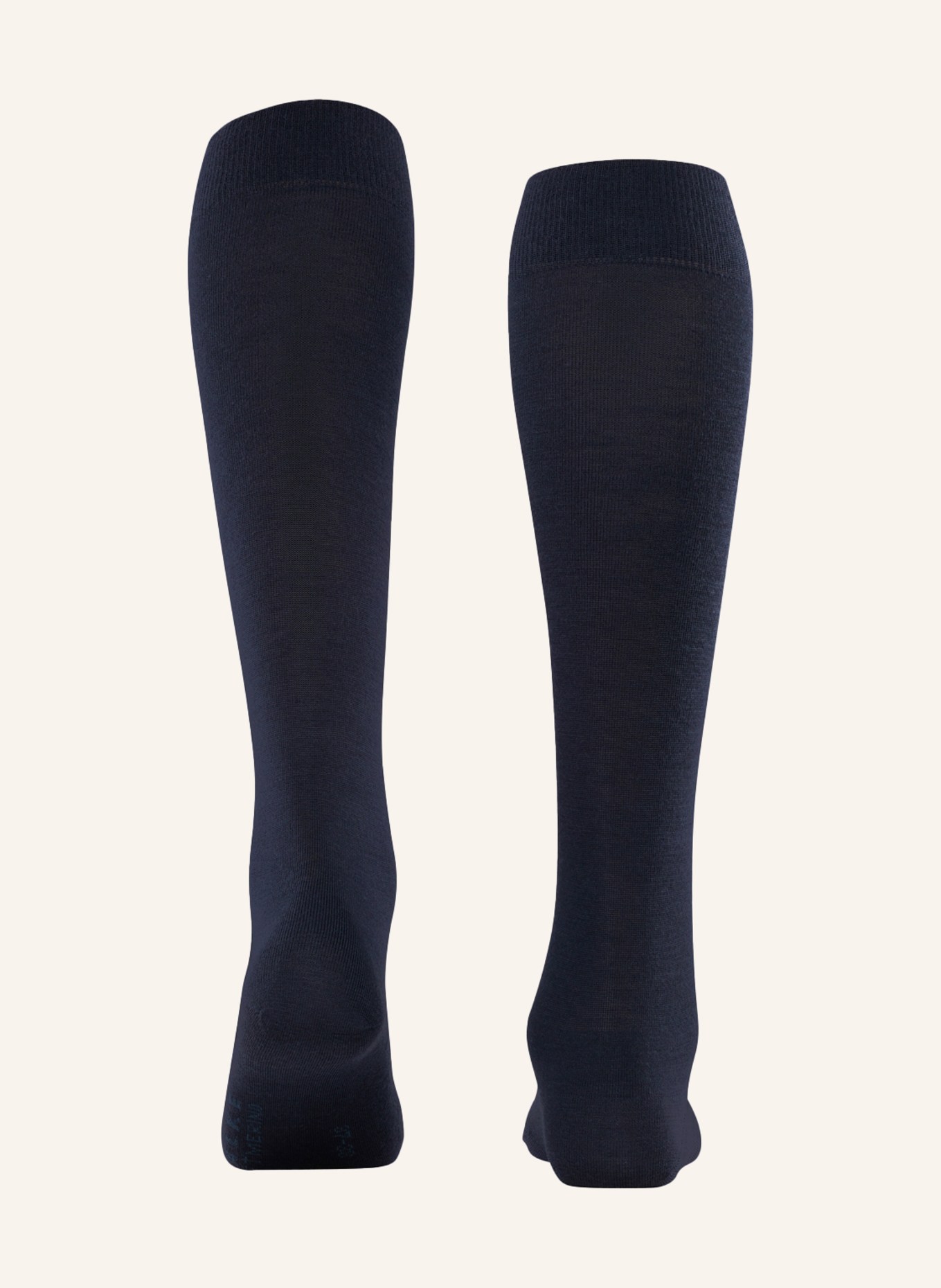 FALKE Kniestrümpfe SOFTMERINO mit Merinowolle: 6379 DARK NAVY