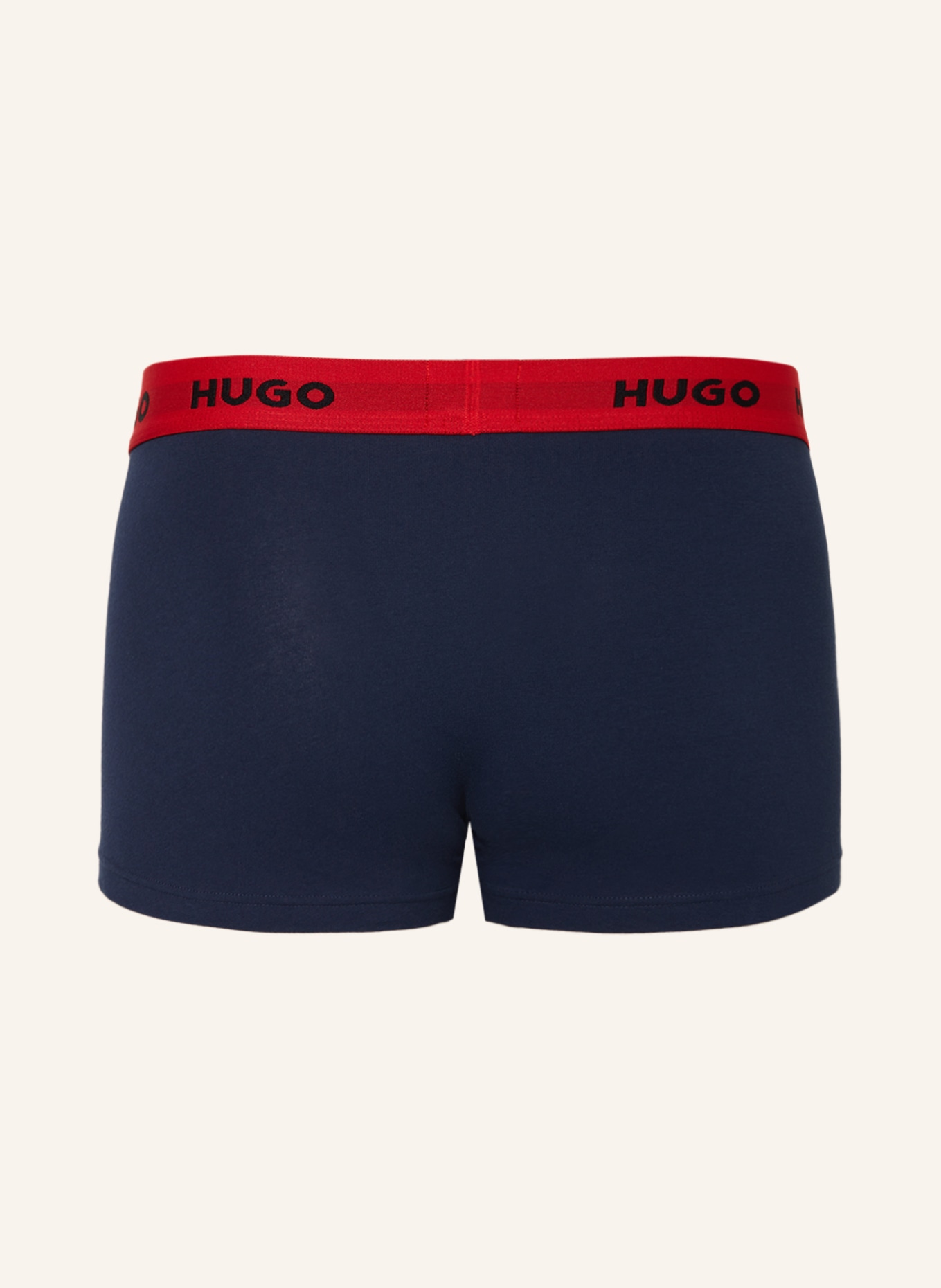 HUGO 3er-Pack Boxershorts, Farbe: SCHWARZ/ DUNKELBLAU/ DUNKELGRÜN (Bild 2)