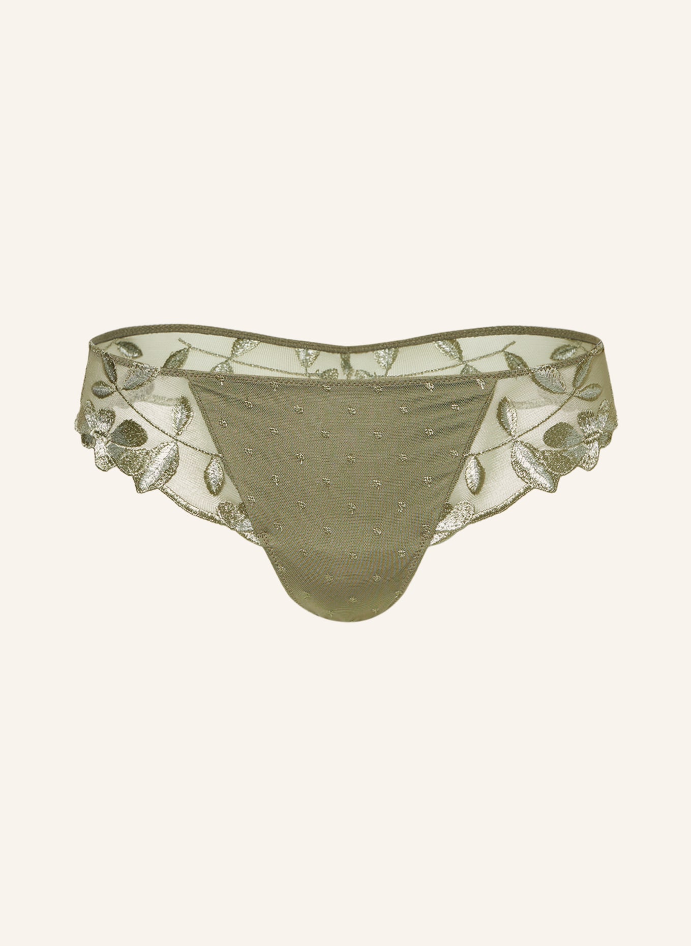 MARIE JO Thong AGNES, Color: GREEN (Image 1)