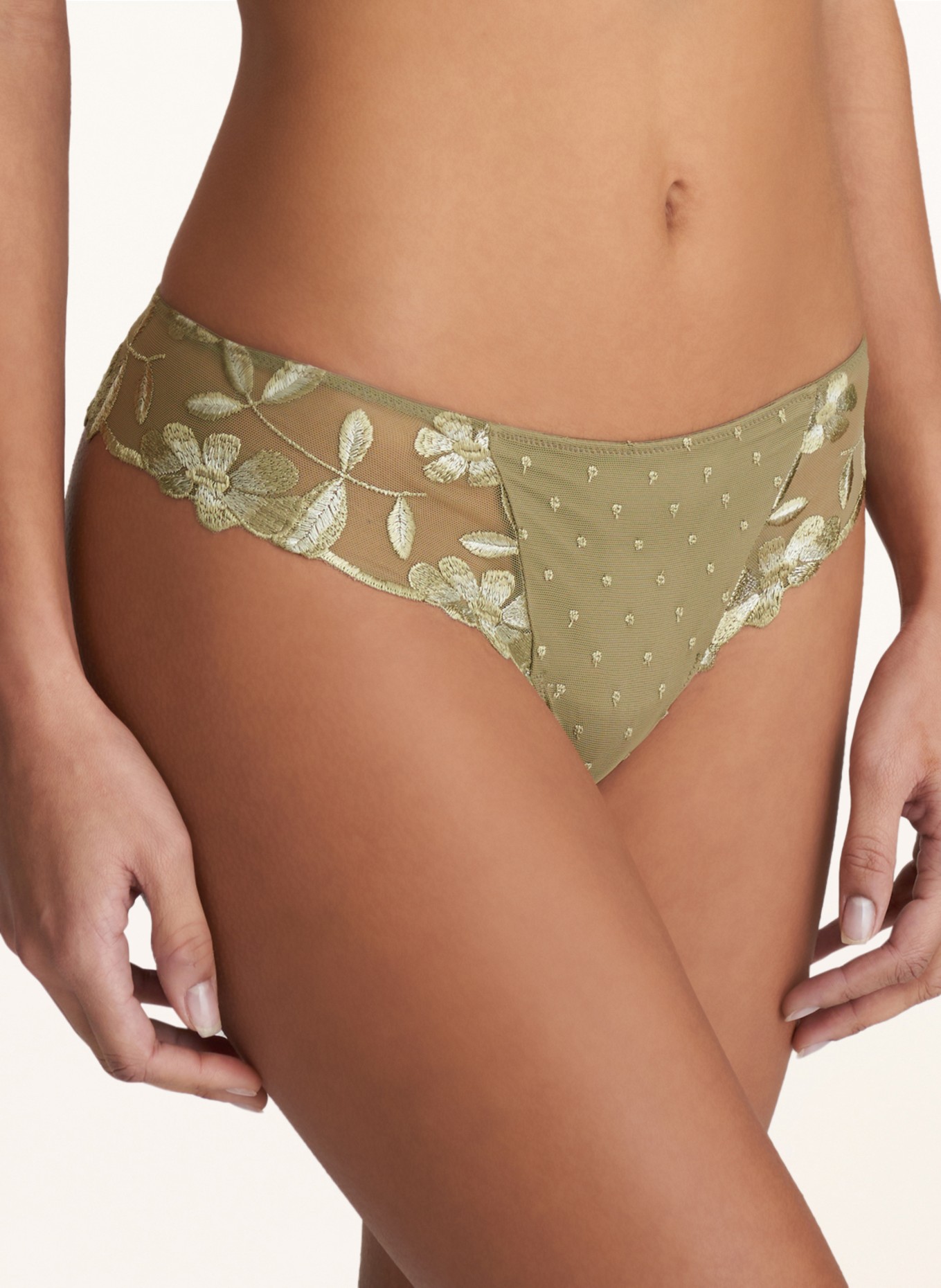 MARIE JO Thong AGNES, Color: GREEN (Image 4)
