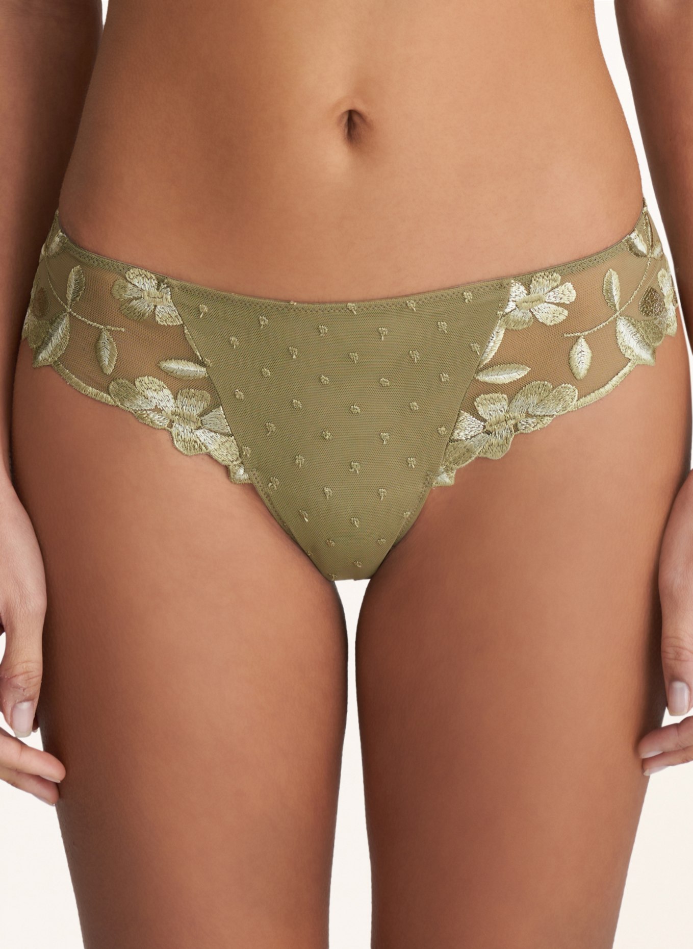 MARIE JO Thong AGNES, Color: GREEN (Image 6)
