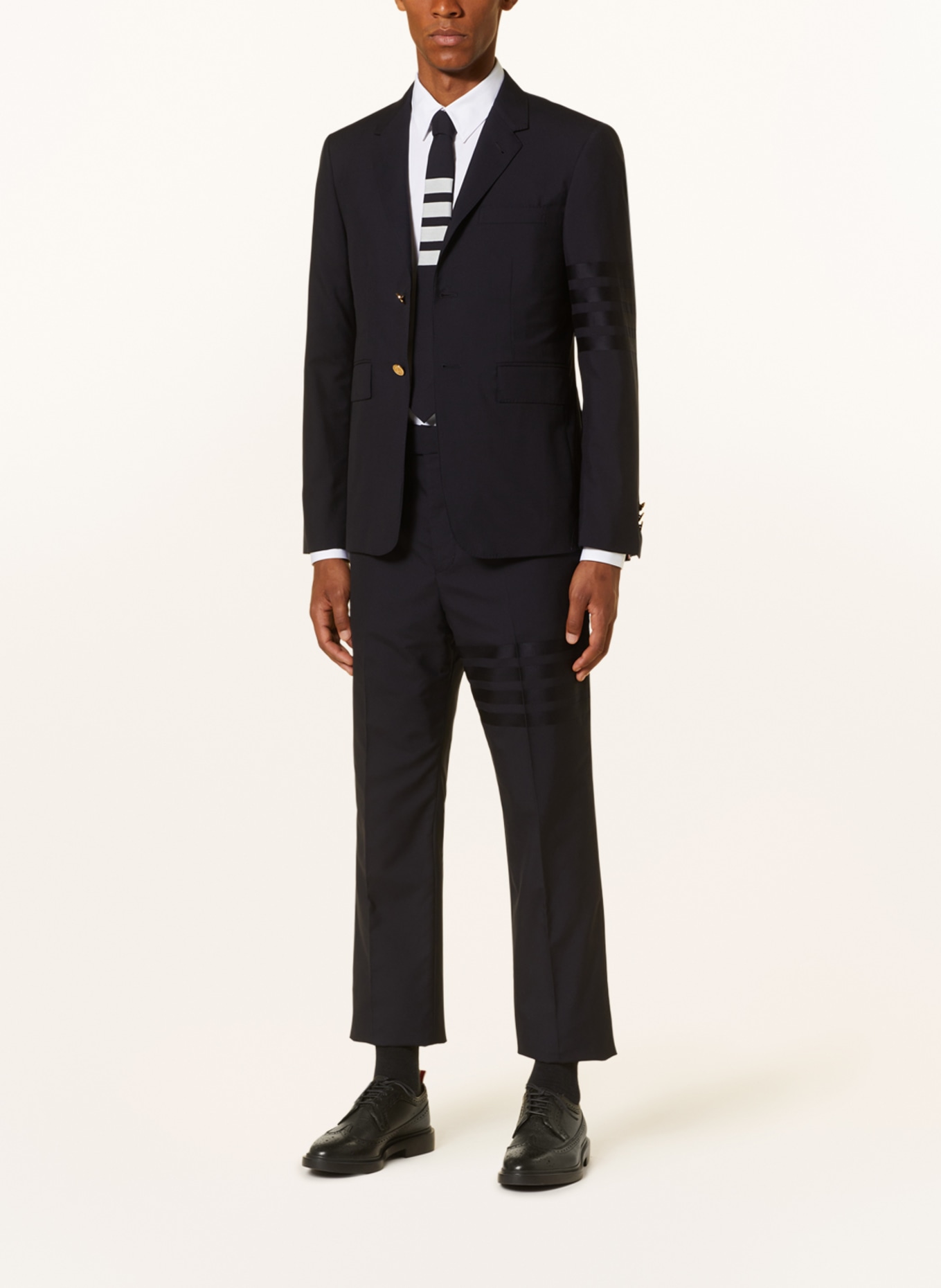 THOM BROWNE. Trousers regular fit, Color: 420 NAVY (Image 2)