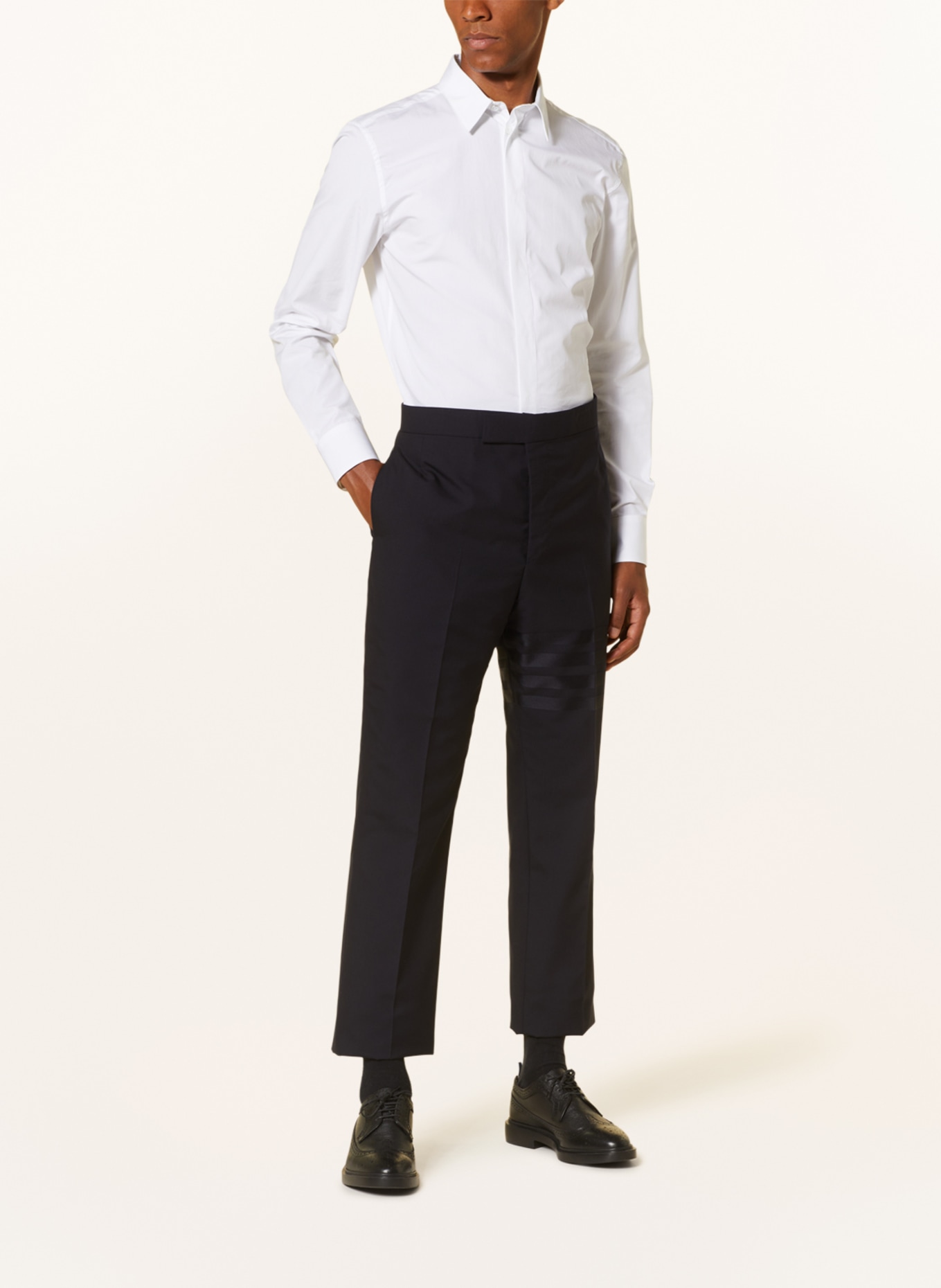 THOM BROWNE. Trousers regular fit, Color: 420 NAVY (Image 3)