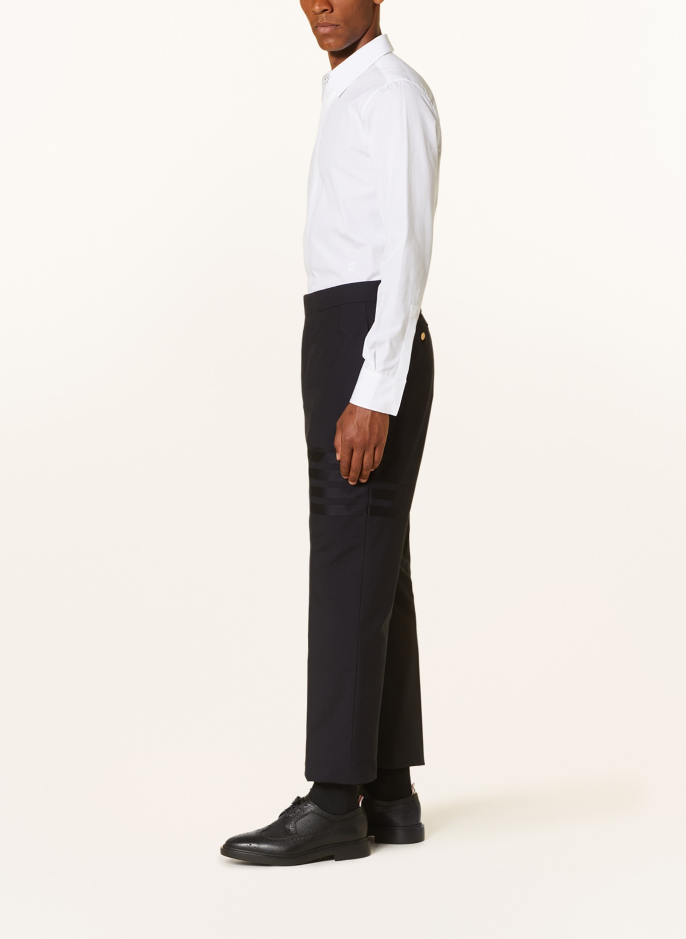 THOM BROWNE. Spodnie regular fit, Kolor: 420 NAVY (Obrazek 5)