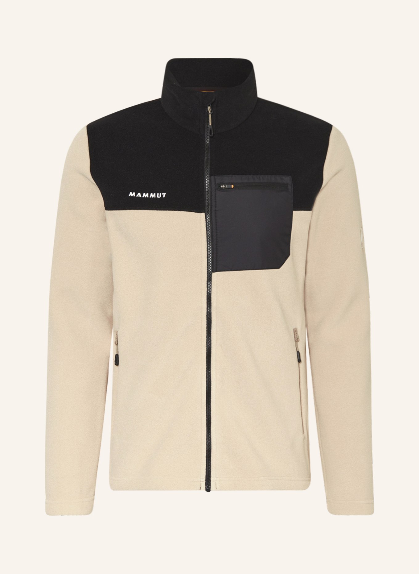 MAMMUT Fleece jacket INNOMINATA, Color: BEIGE/ BLACK (Image 1)