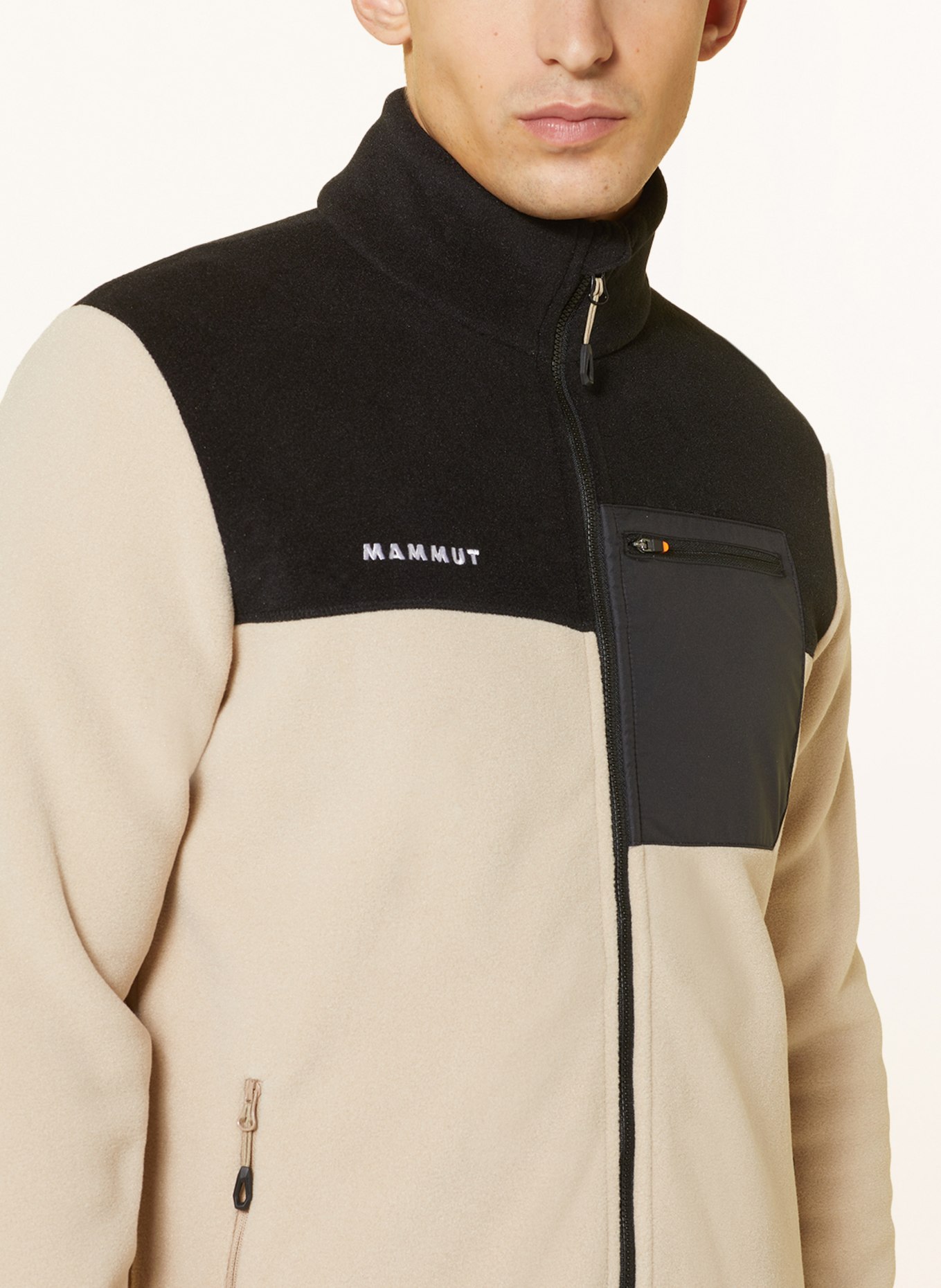 MAMMUT Fleece jacket INNOMINATA, Color: BEIGE/ BLACK (Image 4)