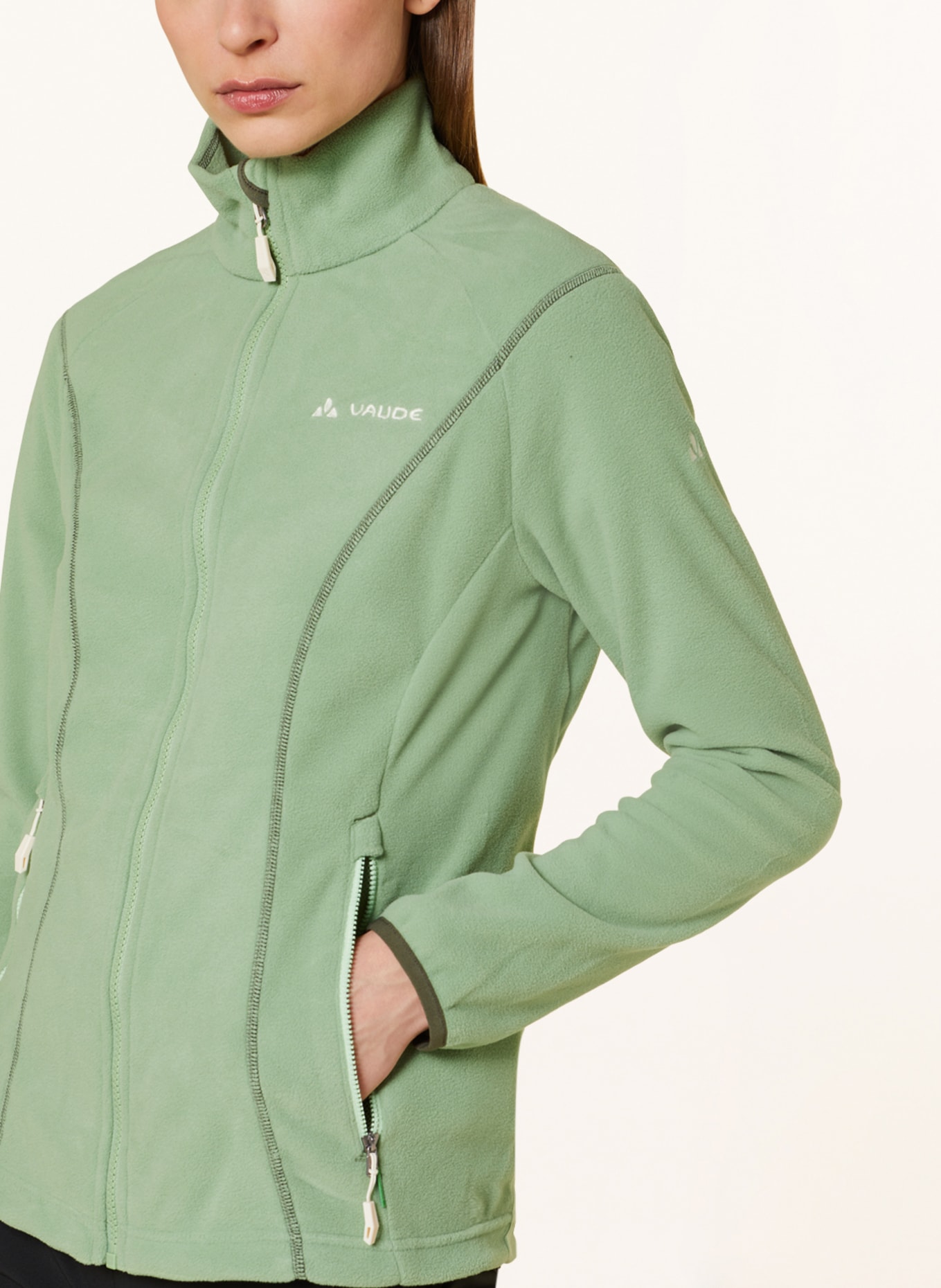 VAUDE Fleece jacket ROSEMOOR, Color: LIGHT GREEN (Image 4)