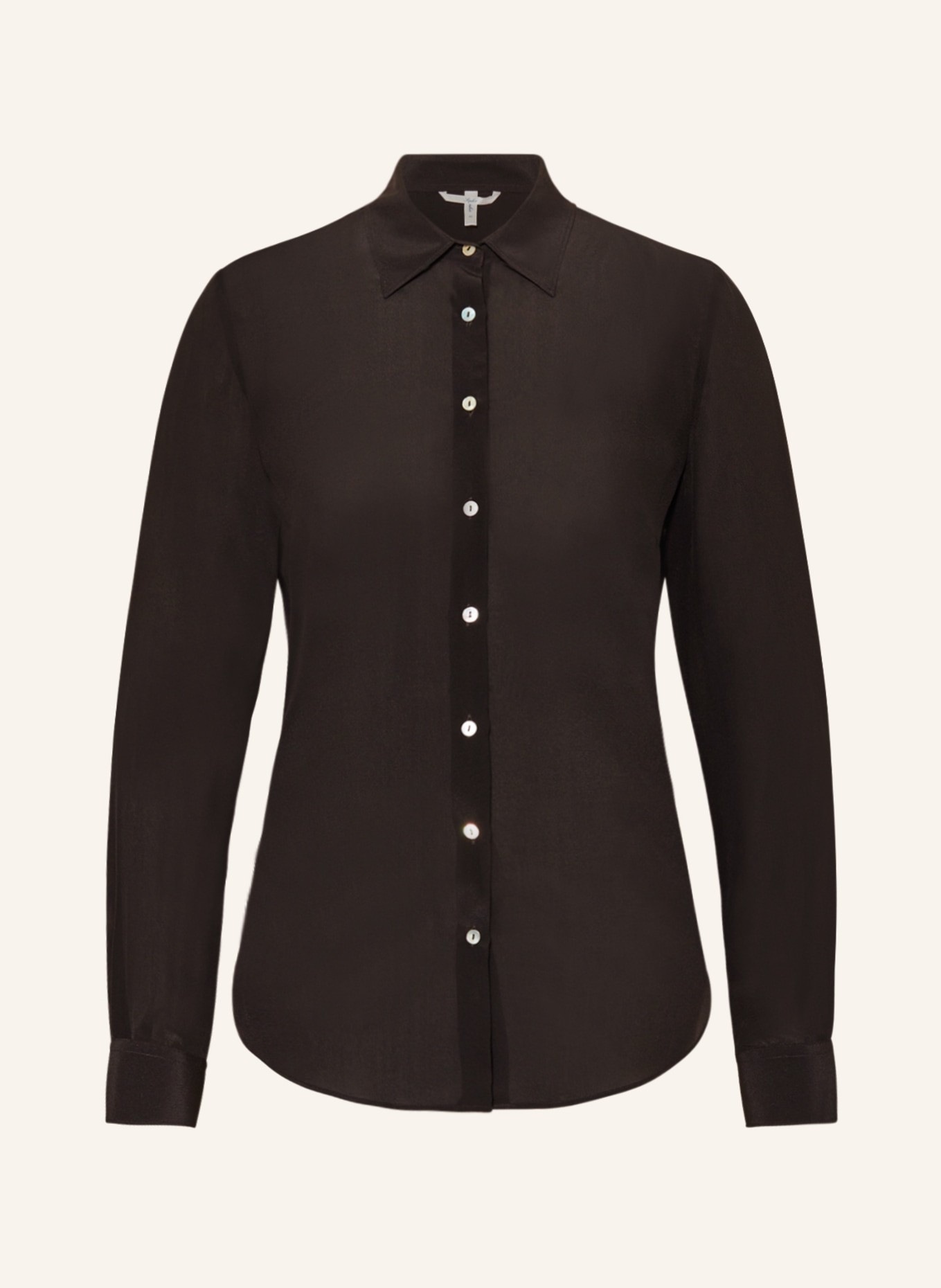 Sophie Shirt blouse MAGETTA in silk, Color: BLACK (Image 1)