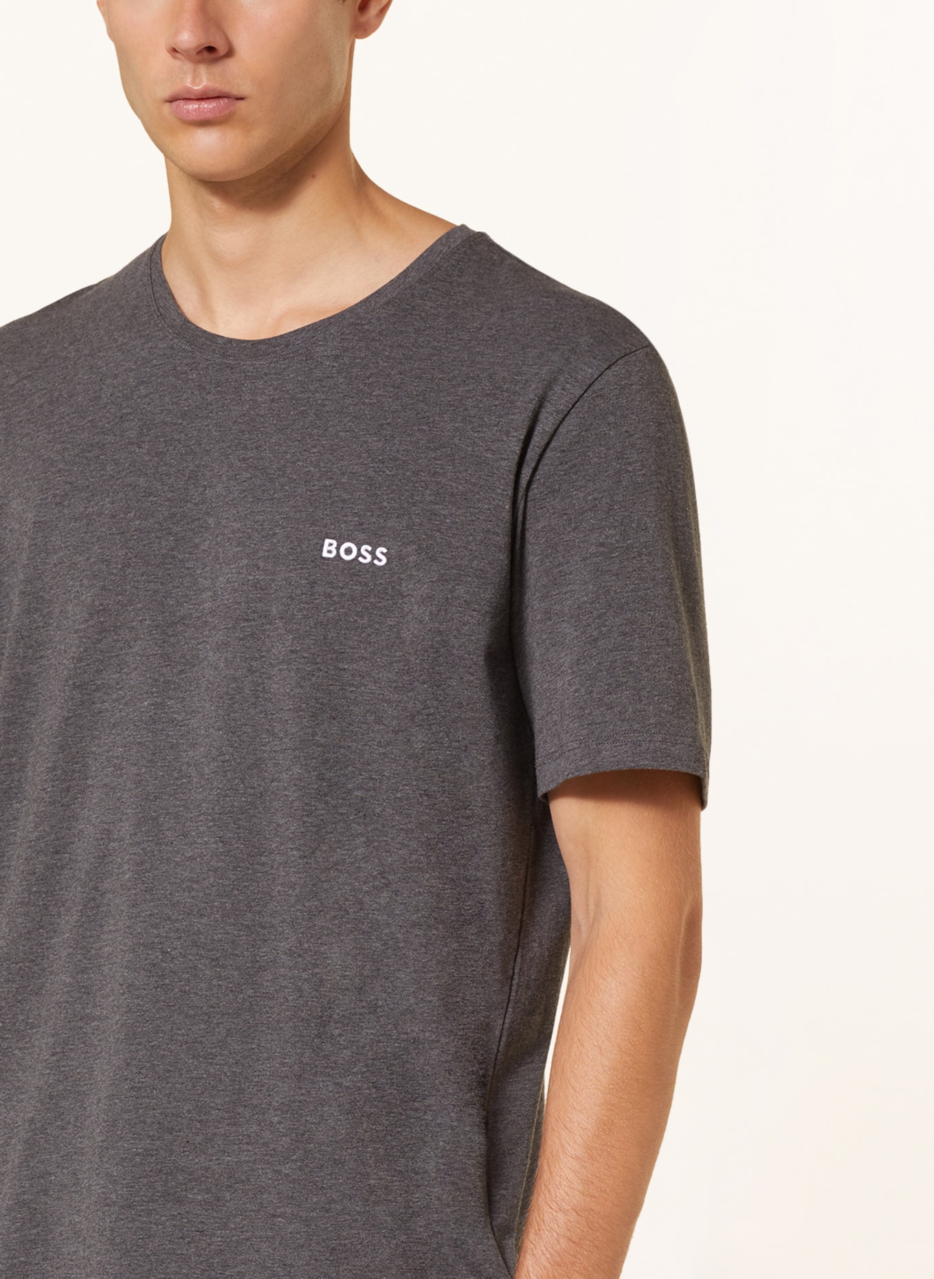 BOSS Lounge-Shirt MIX&MATCH, Farbe: GRAU (Bild 4)