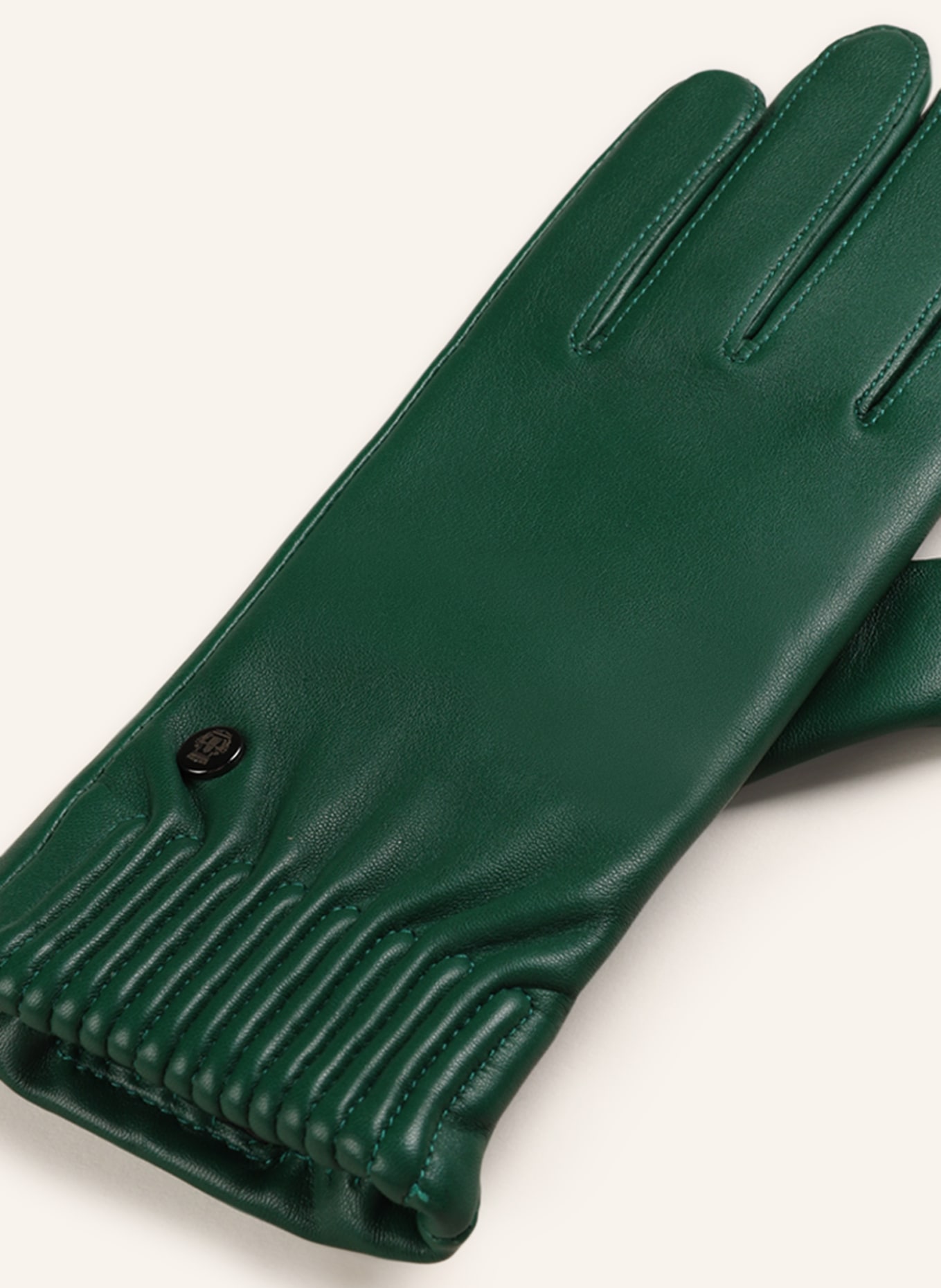 ROECKL Skórzane rękawiczki ARIZONA umożliwiające obsługę ekranów dotykowych, Kolor: ZIELONY (Obrazek 2)