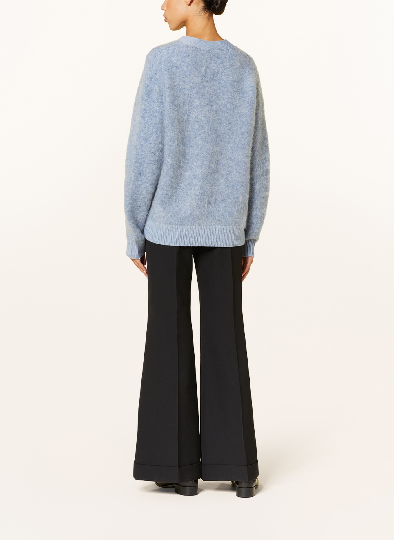 Acne Studios Cardigan with mohair, Color: LIGHT BLUE (Image 3)