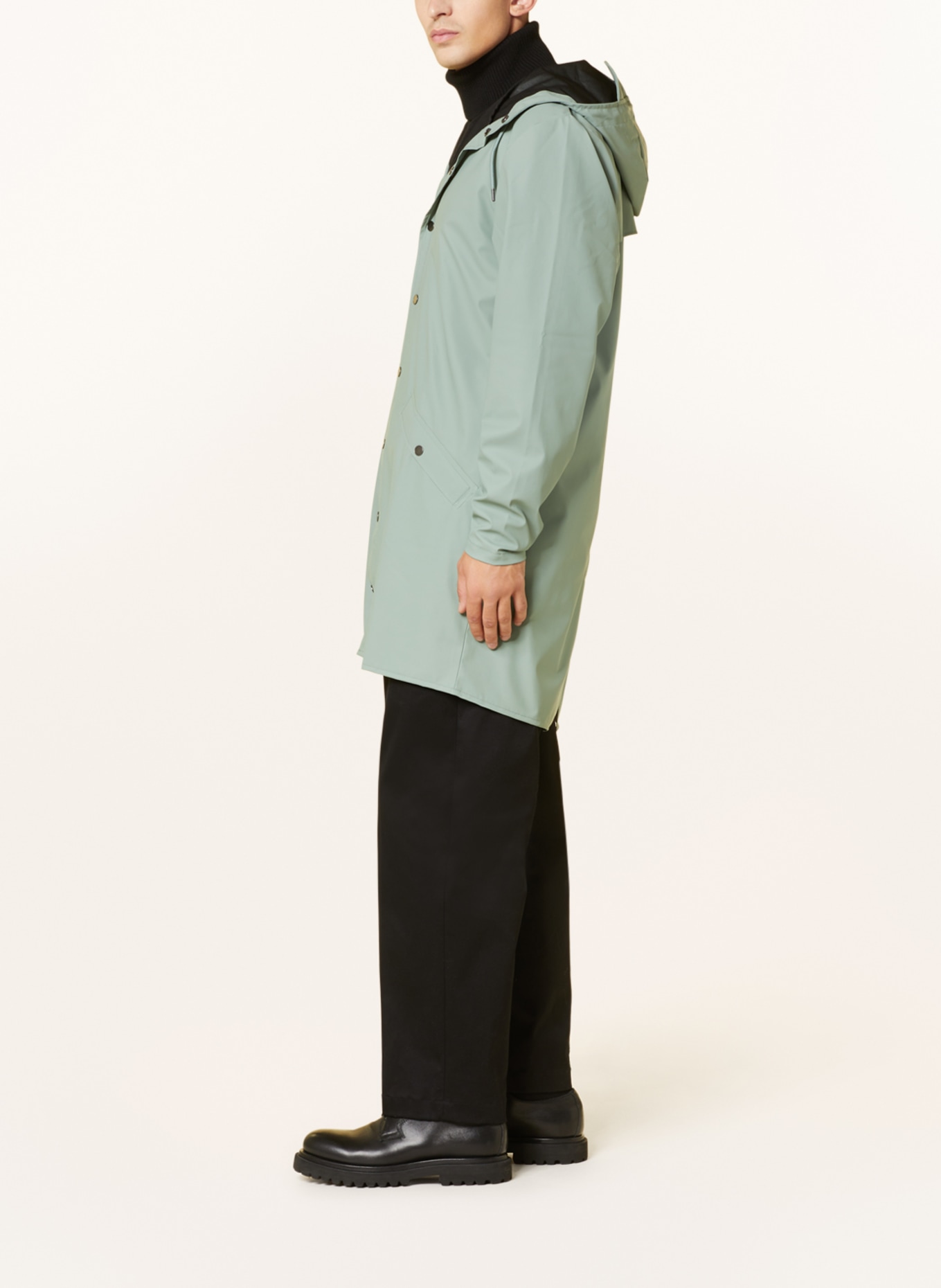 Bright clearance green raincoat