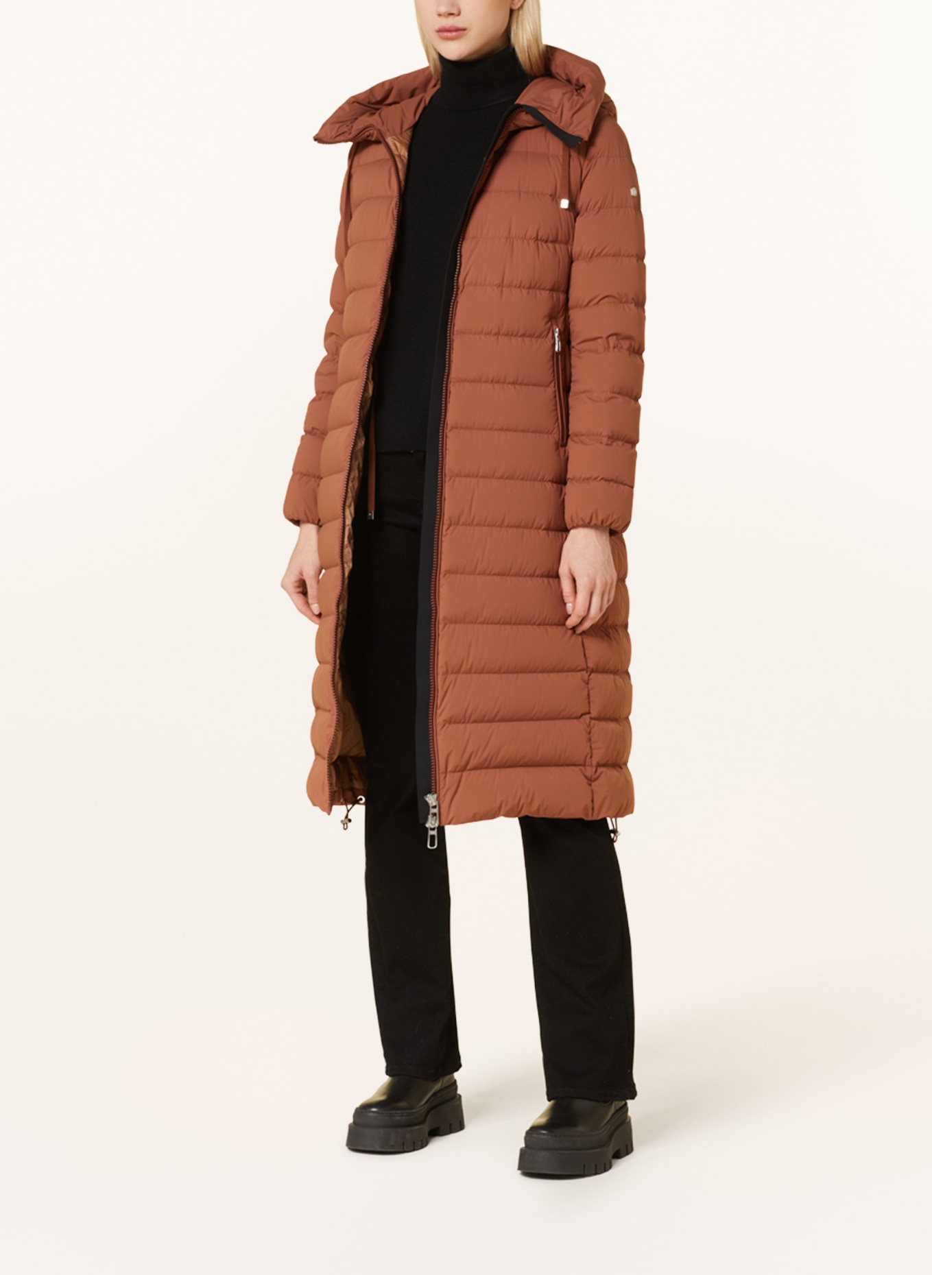DUNO Lightweight down coat, Color: BROWN (Image 2)