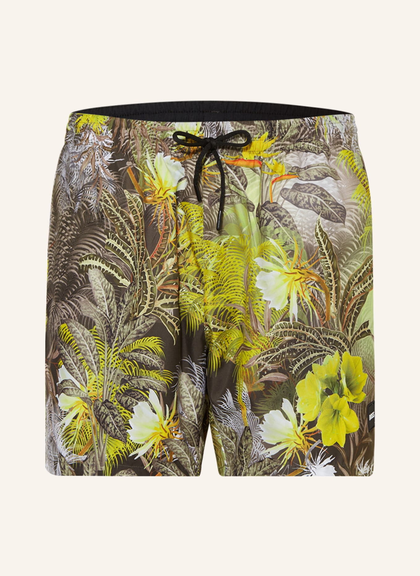 BOSS Swim shorts PIRANHA, Color: YELLOW/ GREEN/ BROWN (Image 1)