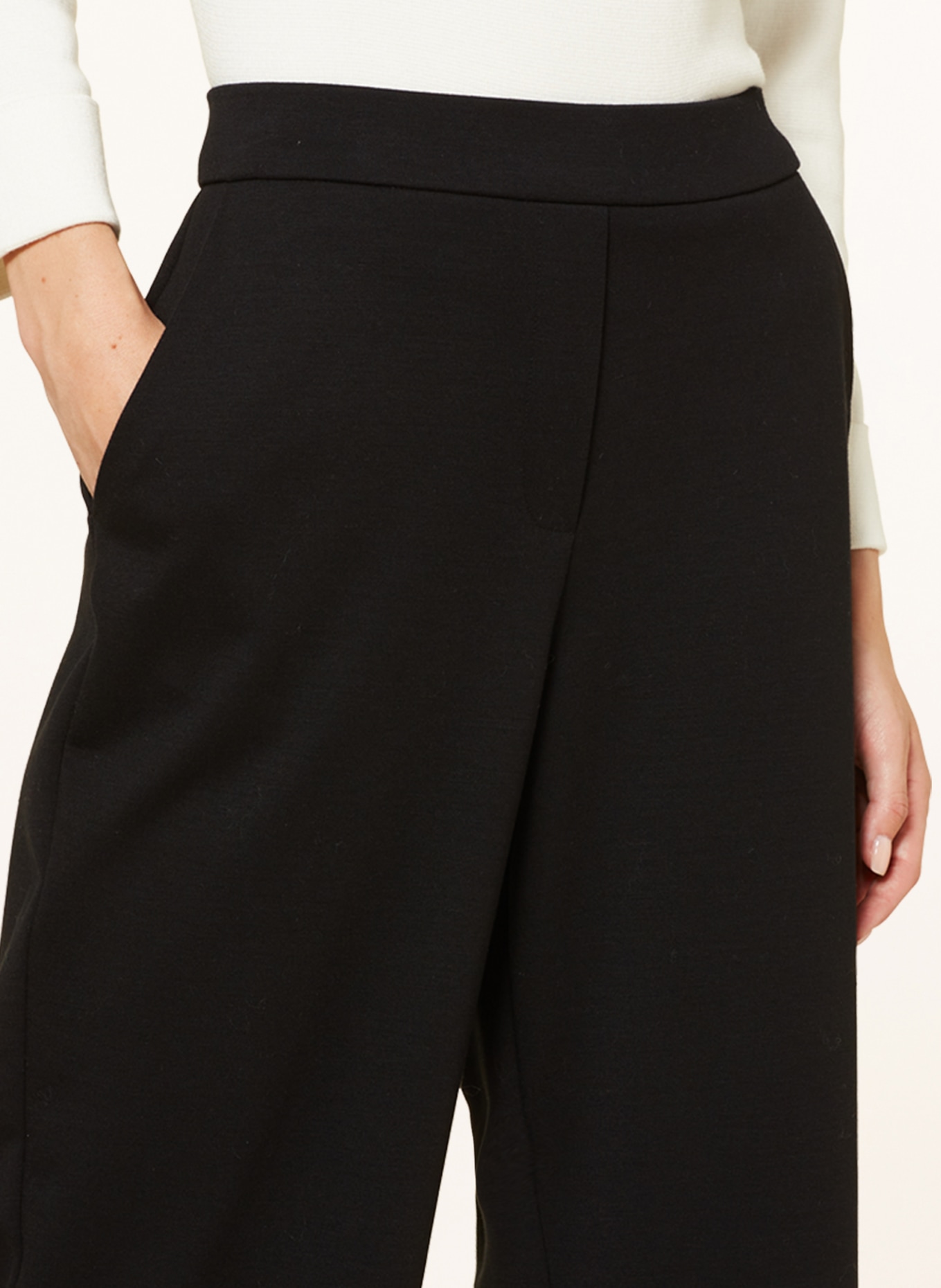 LANIUS Jersey culottes , Color: BLACK (Image 5)