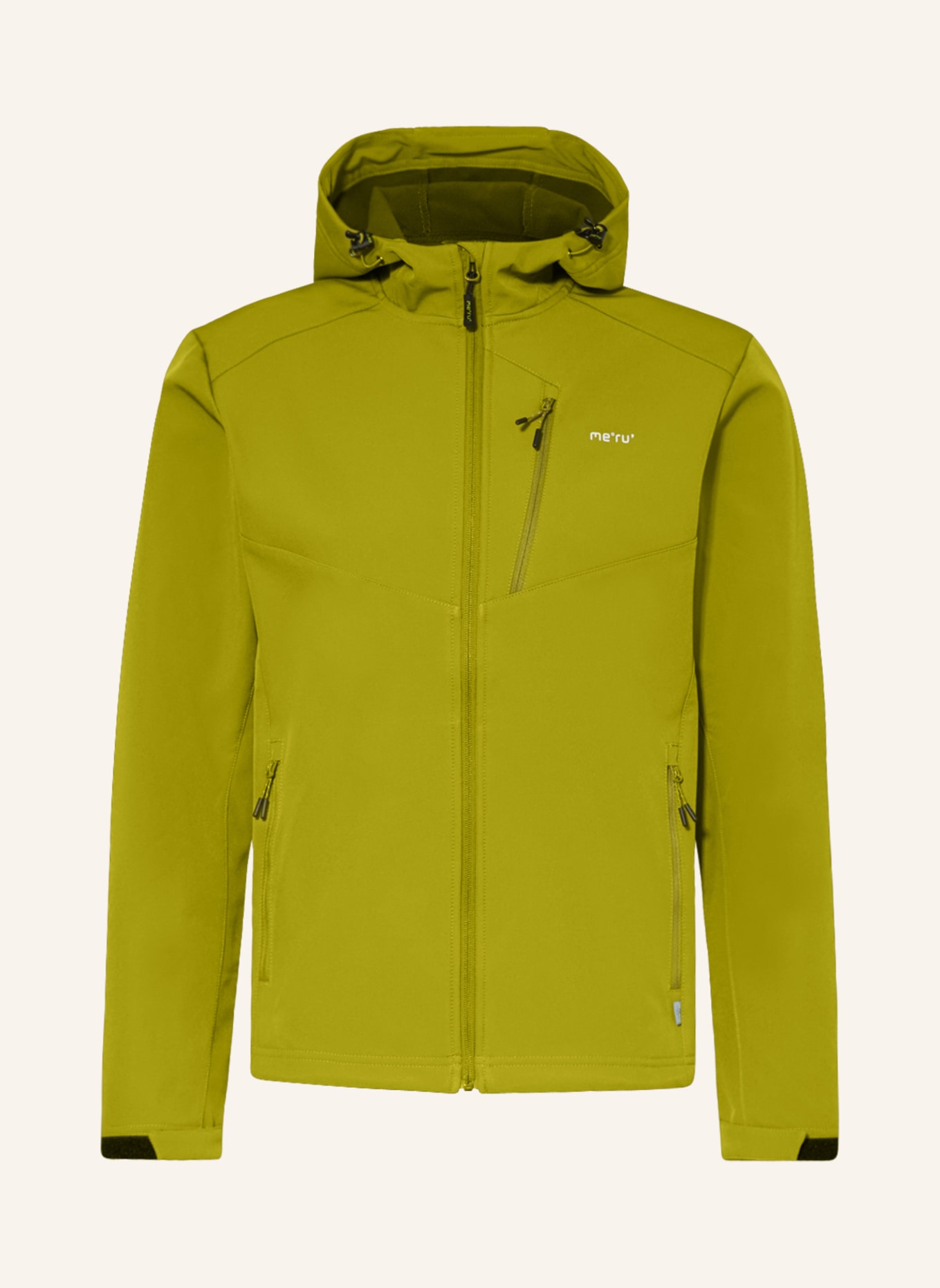 me°ru' Softshell jacket MEAUX, Color: LIGHT GREEN (Image 1)