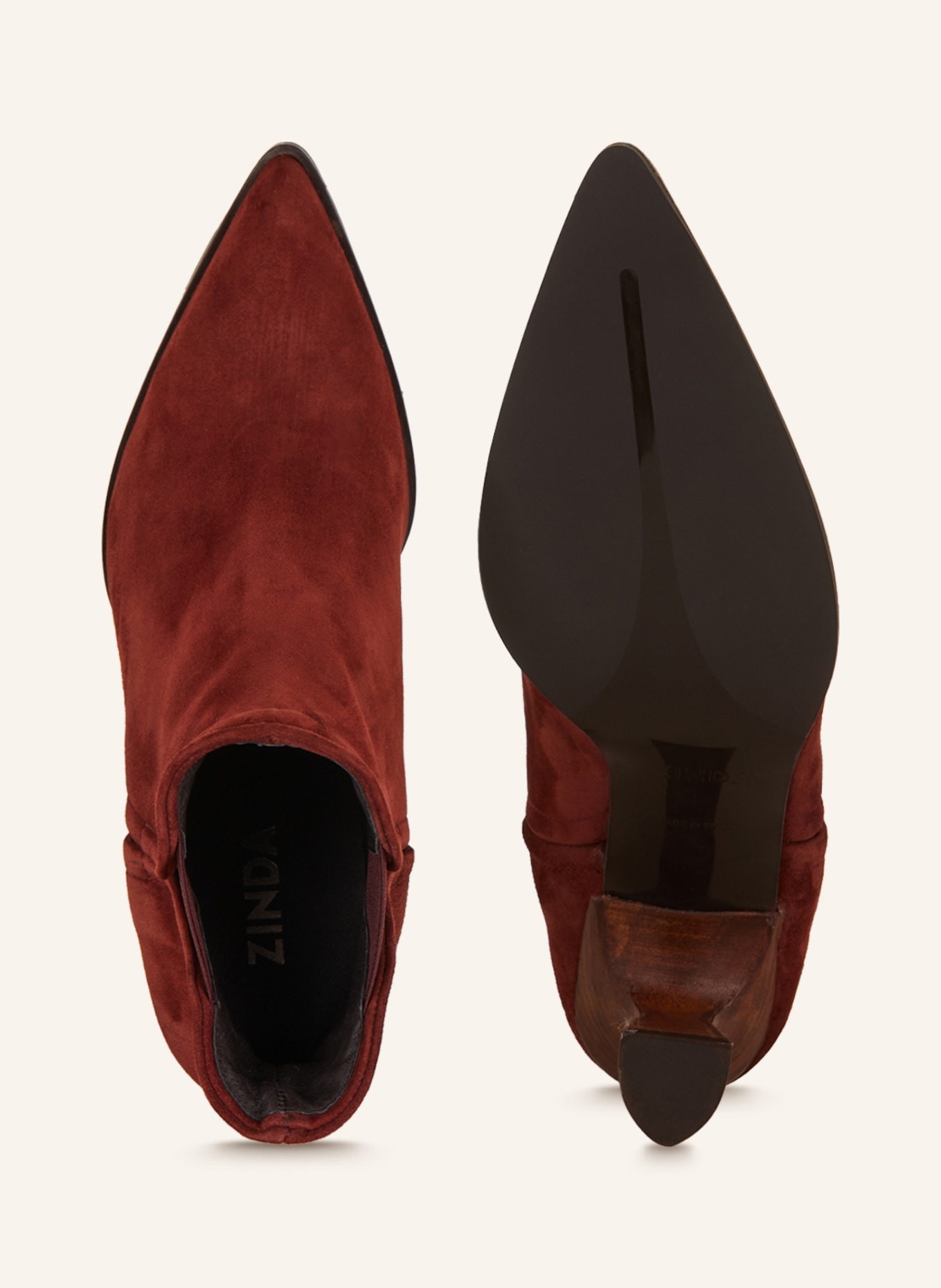 ZINDA Kotníčkové boty, Barva: TMAVĚ ČERVENÁ (Obrázek 5)