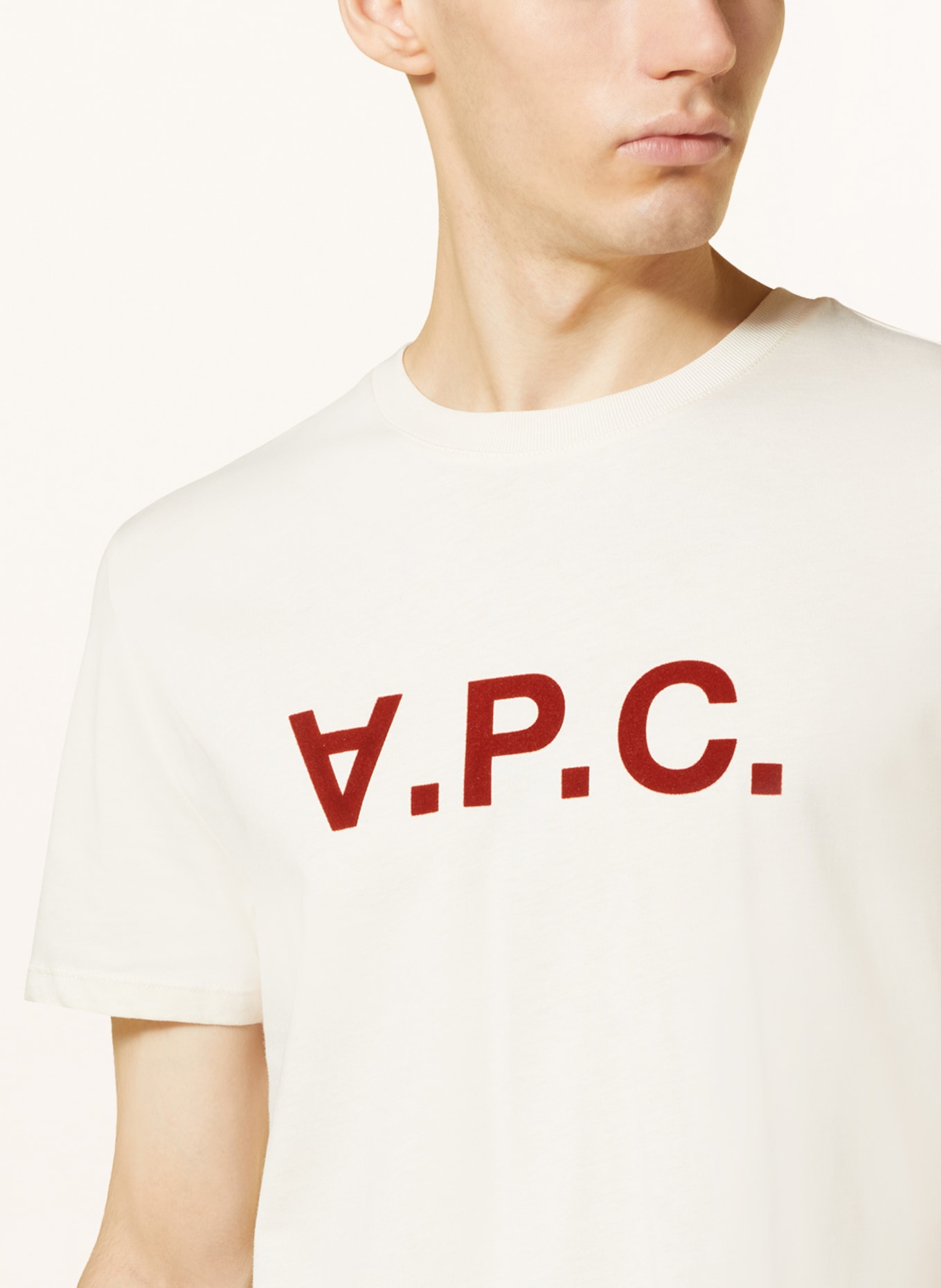 A.P.C. T-Shirt, Farbe: CREME (Bild 4)
