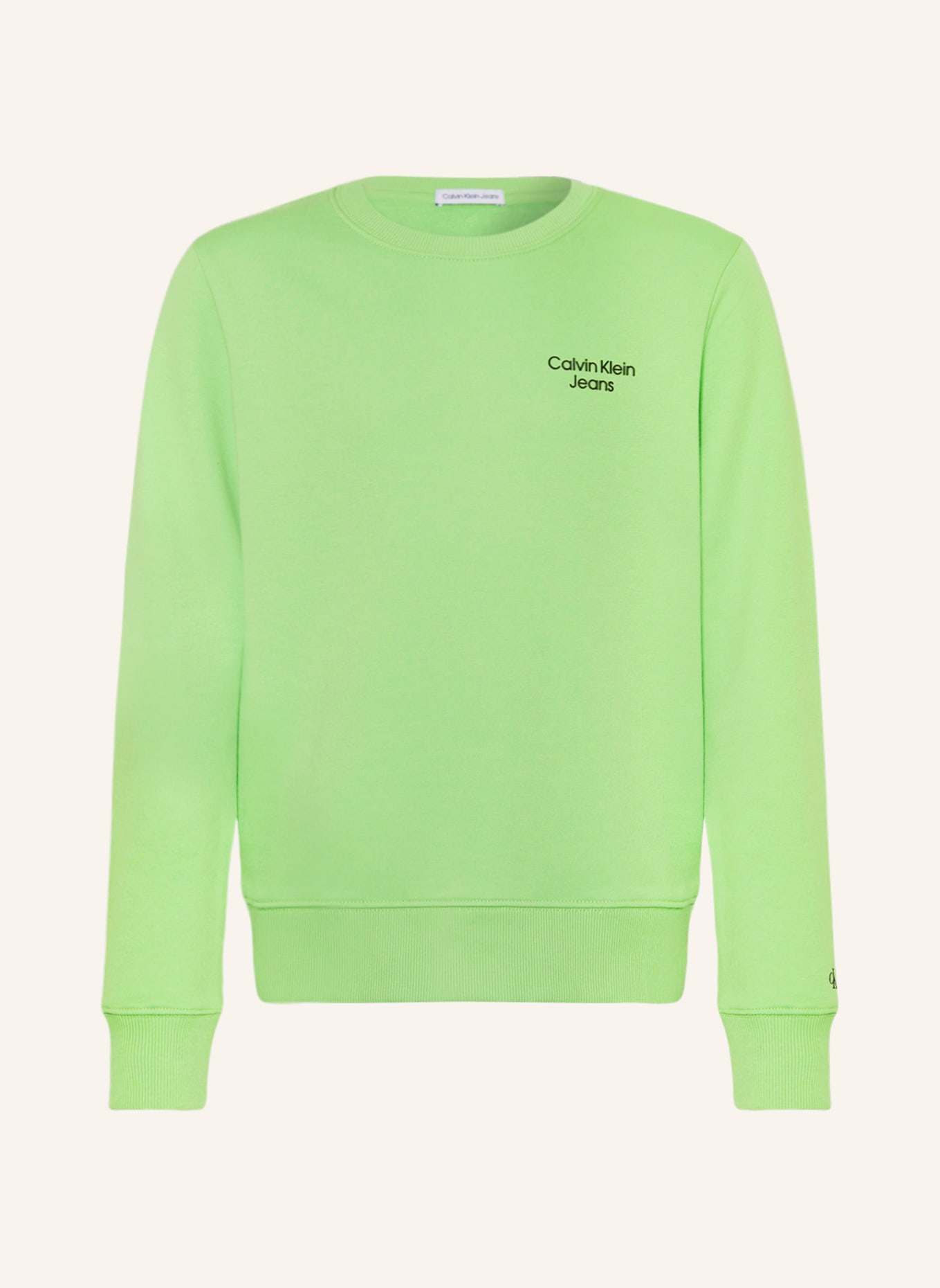 Calvin Klein Sweatshirt, Farbe: NEONGRÜN/ SCHWARZ(Bild null)