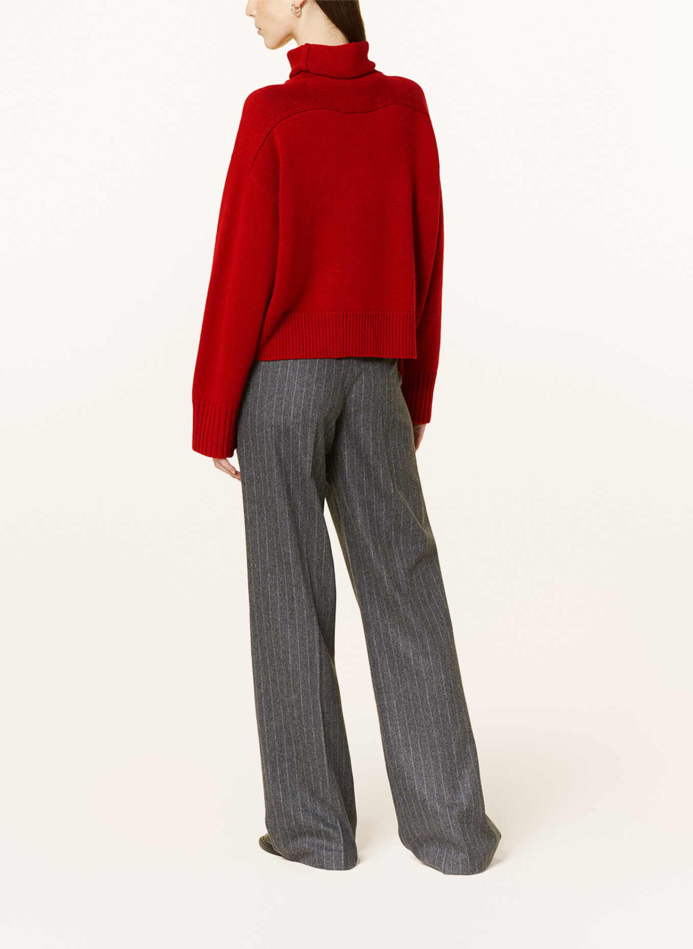 LOULOU STUDIO Turtleneck sweater STINTINO, Color: RED (Image 3)