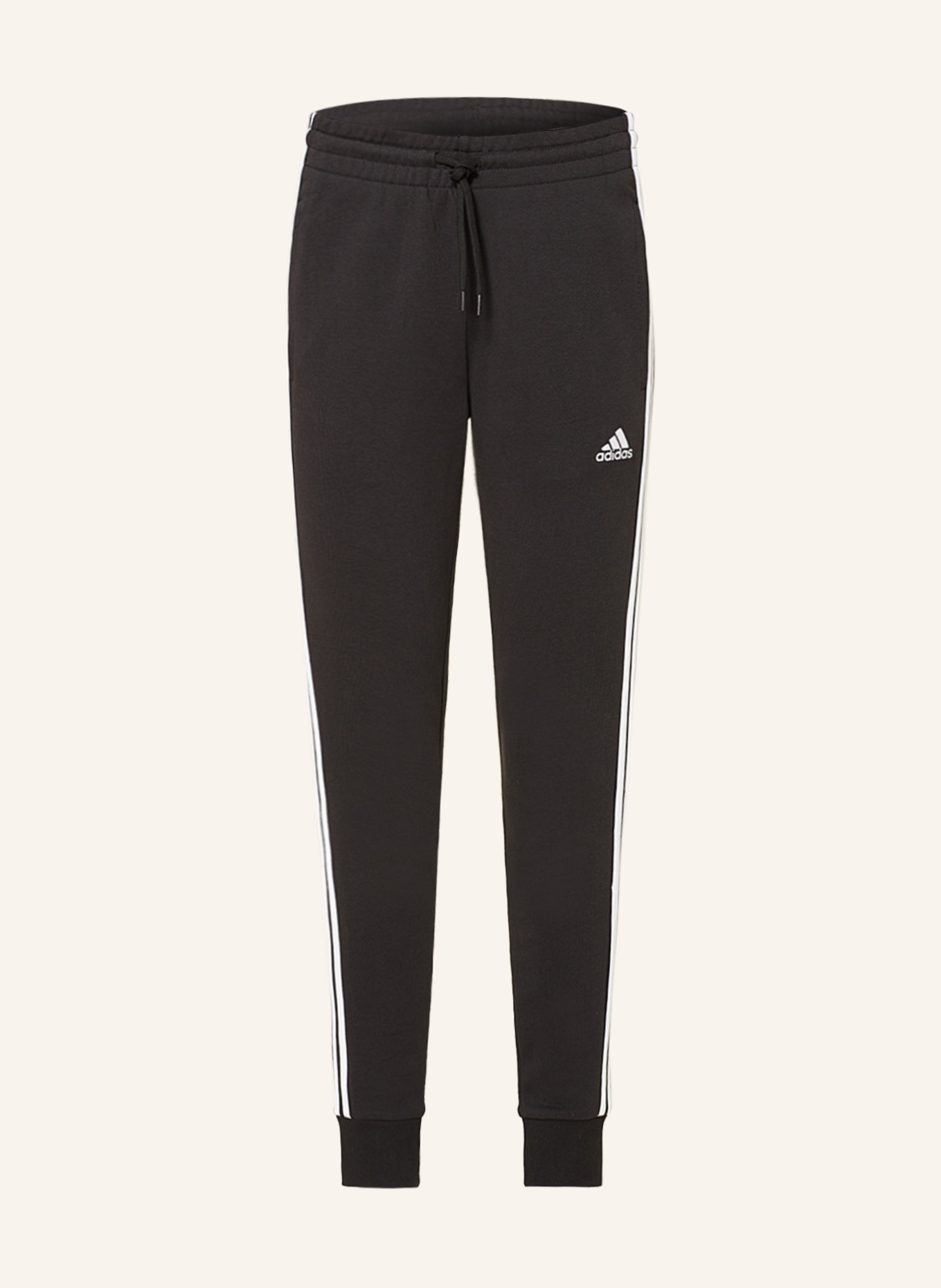 adidas Sweatpants ESSENTIALS, Color: BLACK/ WHITE (Image 1)
