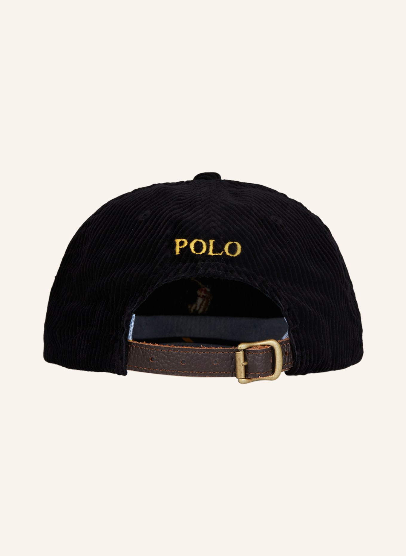POLO RALPH LAUREN Corduroy cap, Color: BLACK (Image 3)