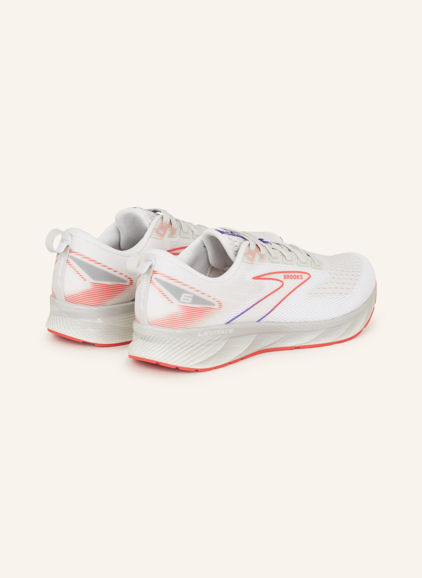 BROOKS Running shoes LEVITATE 6, Color: WHITE/ PINK (Image 2)