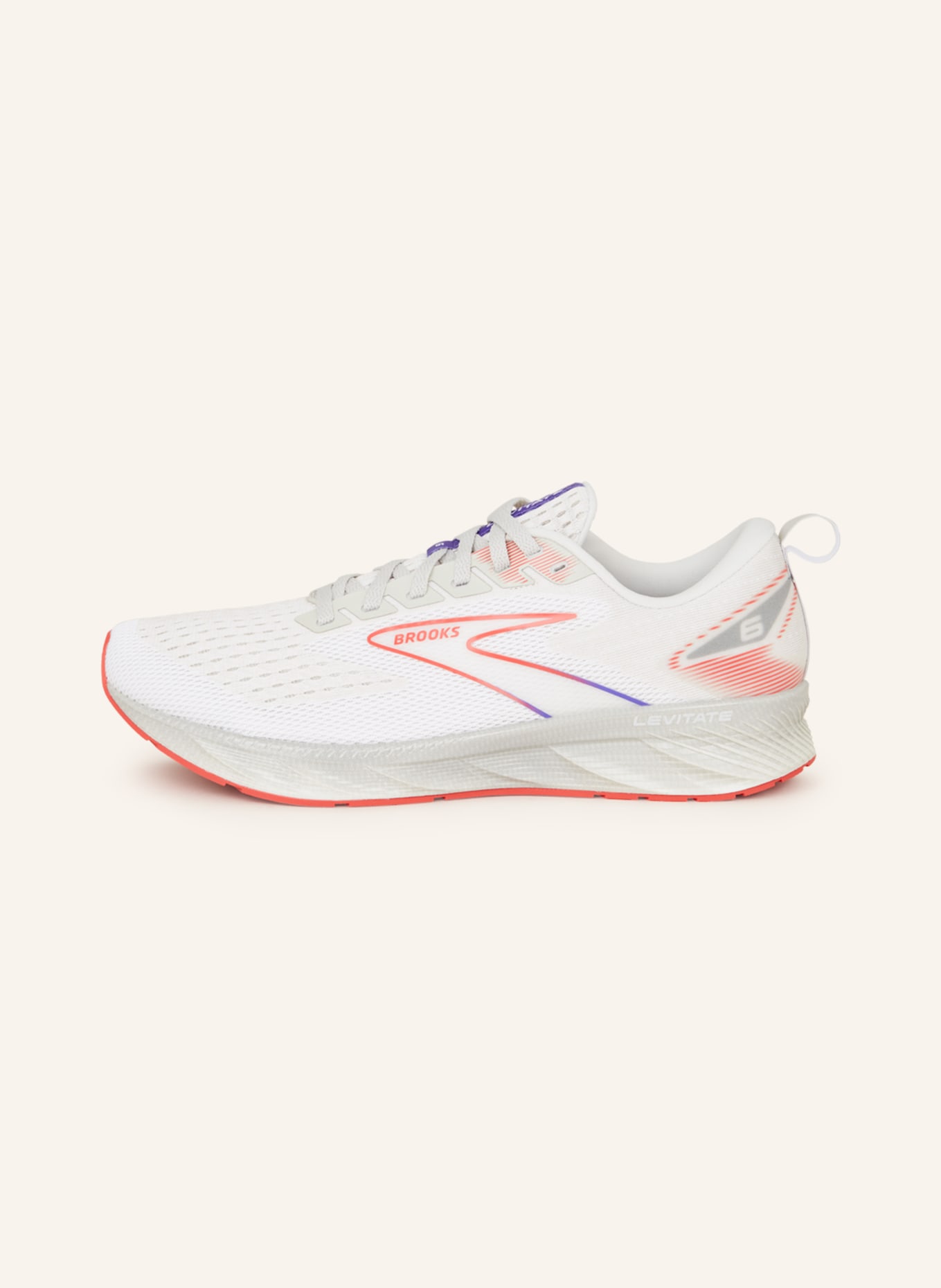 BROOKS Running shoes LEVITATE 6, Color: WHITE/ PINK (Image 4)