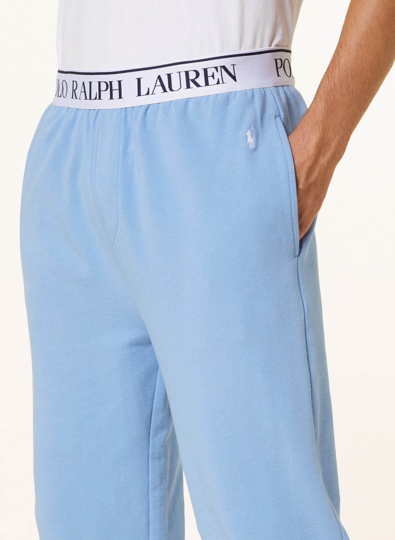 POLO RALPH LAUREN Lounge pants, Color: LIGHT BLUE (Image 5)