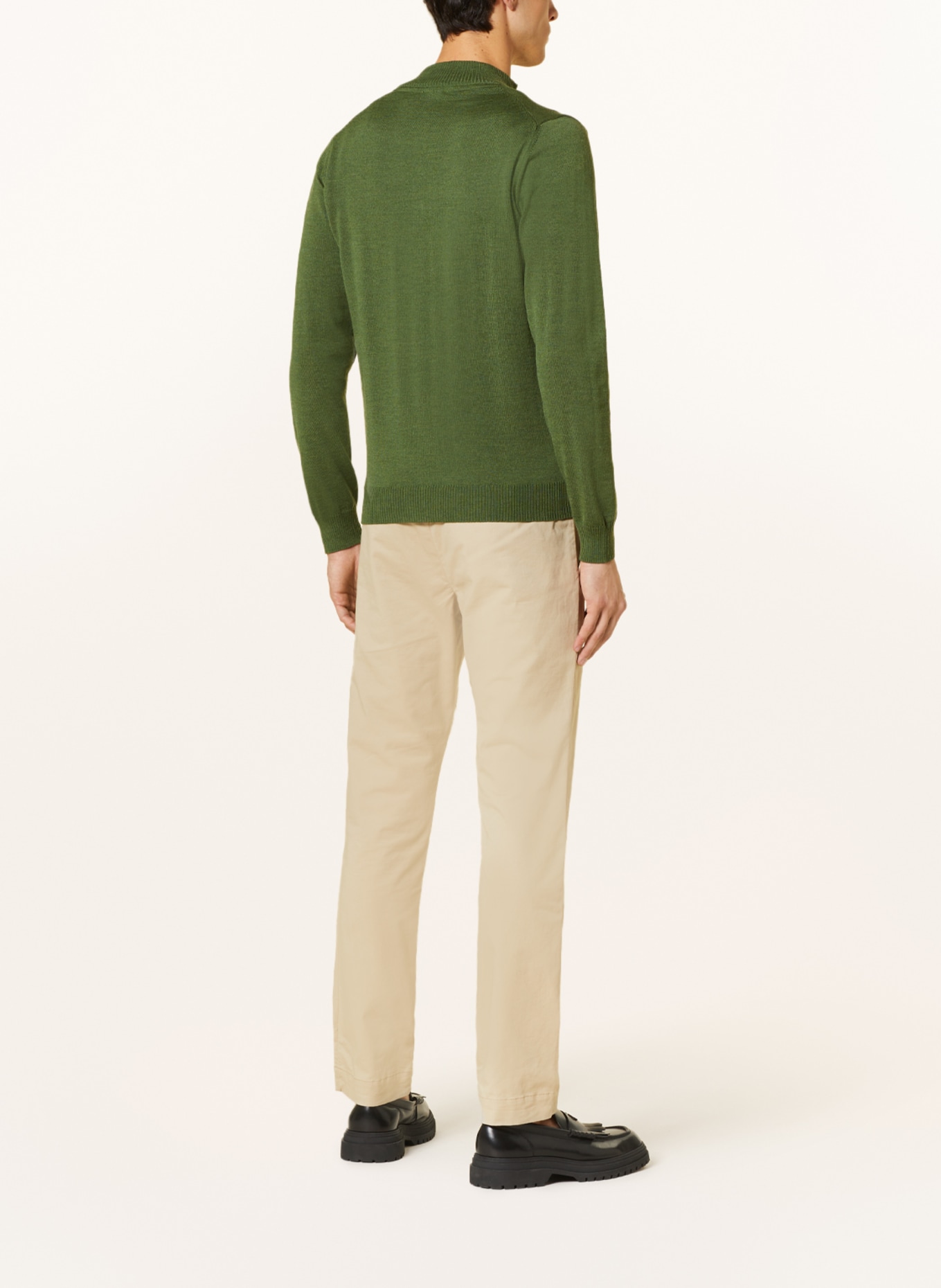 Stenströms Half-zip sweater, Color: GREEN (Image 3)
