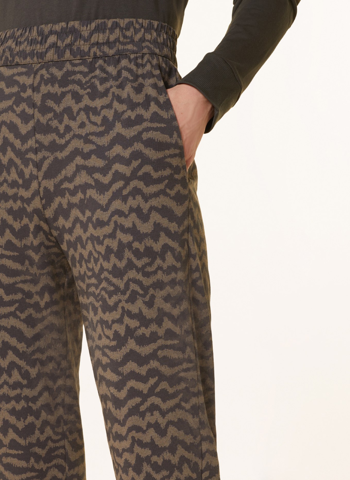 SCHIESSER Pajama pants MIX+RELAX, Color: TAUPE/ DARK BROWN (Image 5)