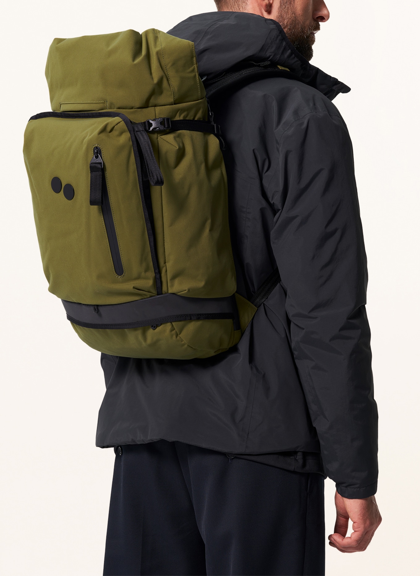 pinqponq Plecak KOMUT MEDIUM z kieszenią na laptop: JASNOZIELONY