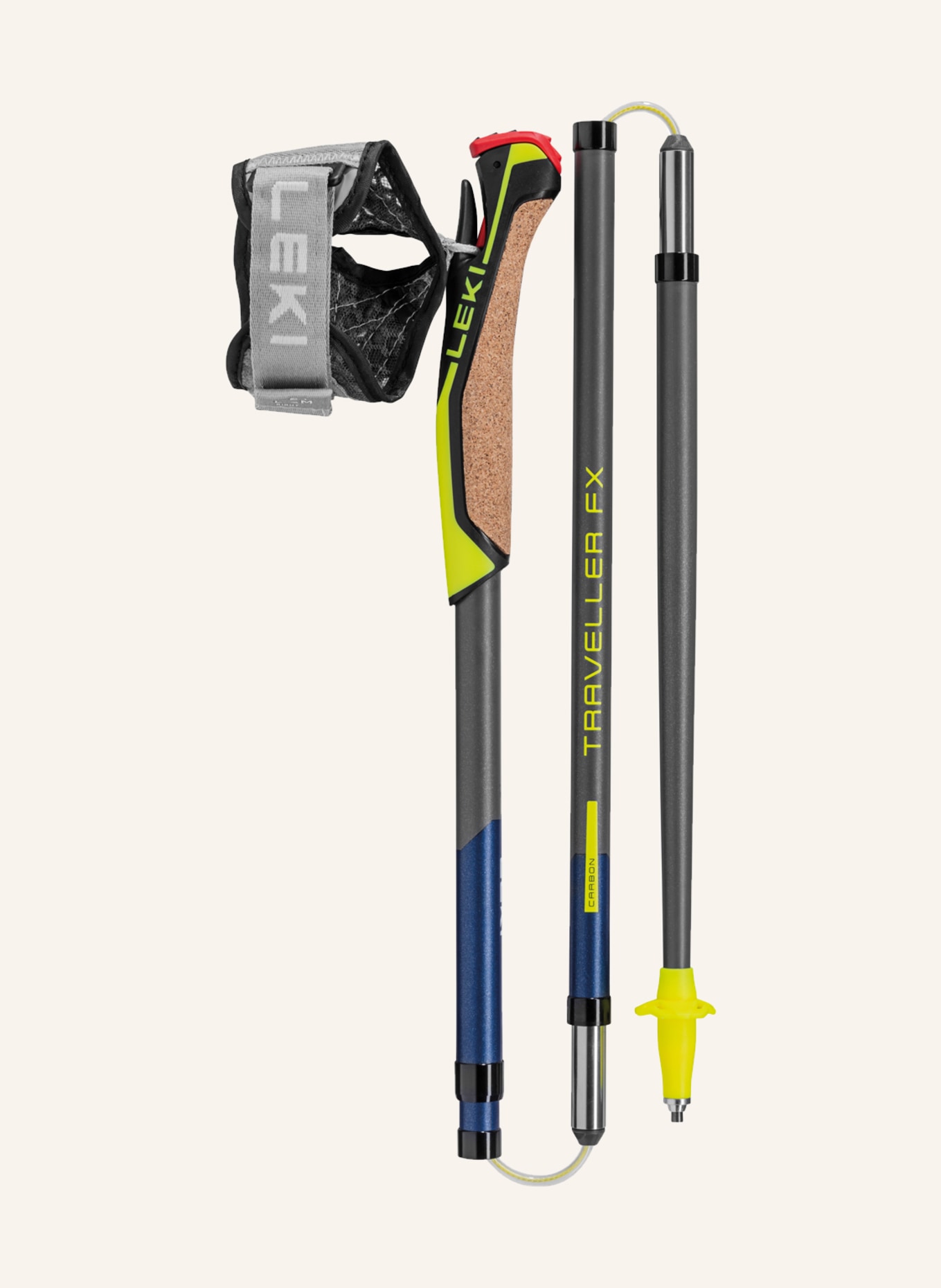 LEKI Trekking poles TRAVELLER FX.ONE CARBON, Color: DARK GRAY (Image 2)